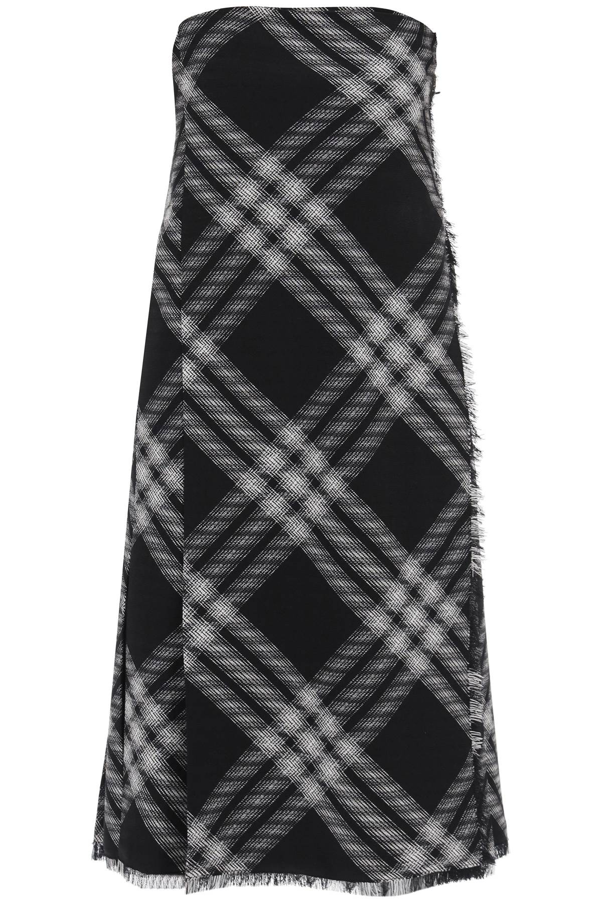 Burberry midi dress with check pattern image 0