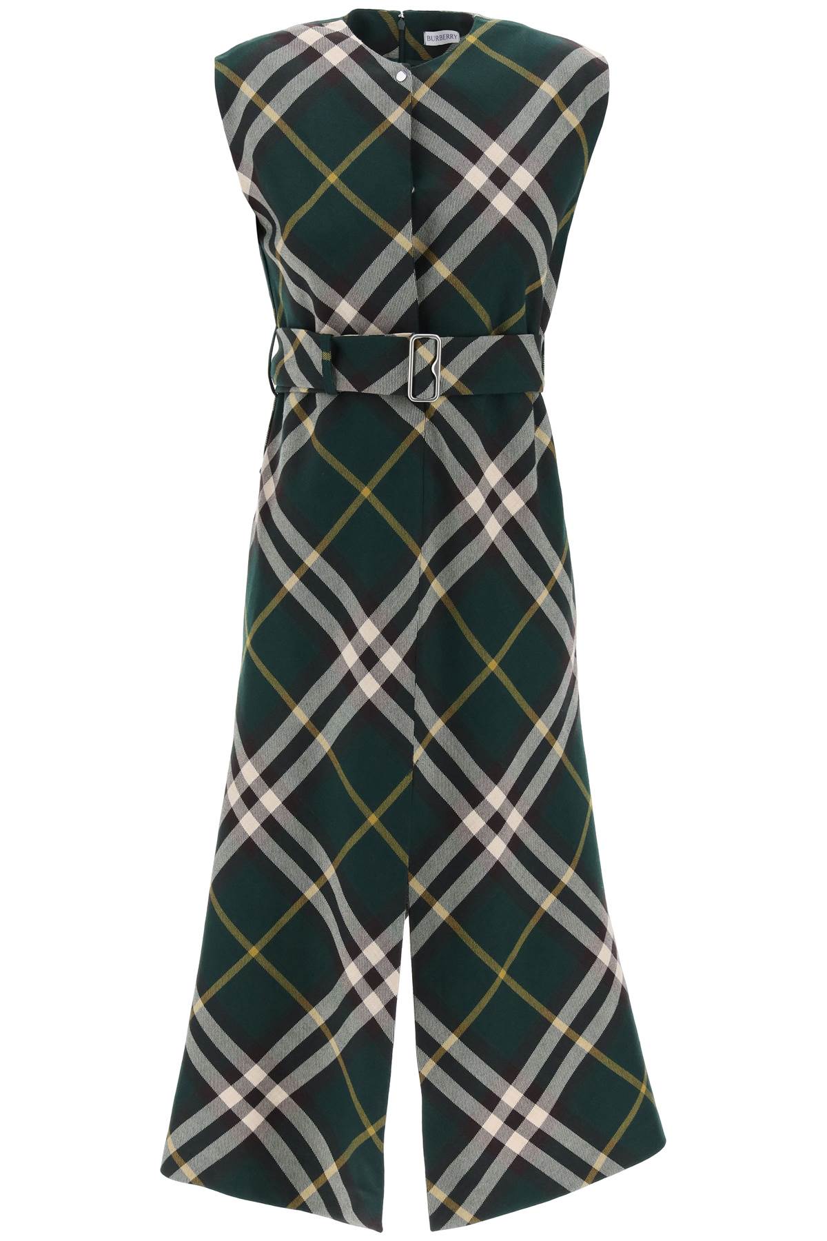 Burberry ered wool midi dress image 0