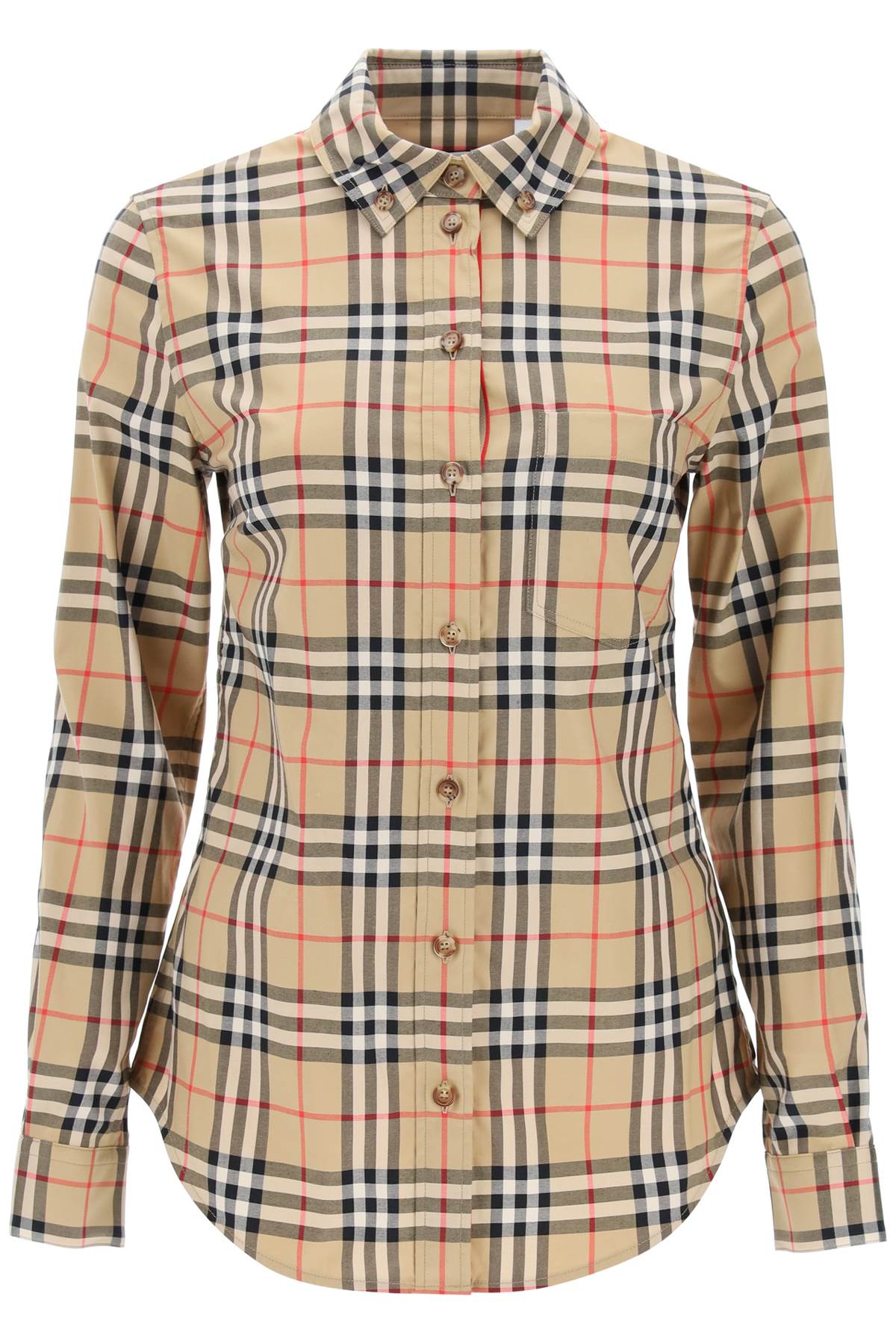 Burberry lapwing button-down shirt with vintage check pattern image 0