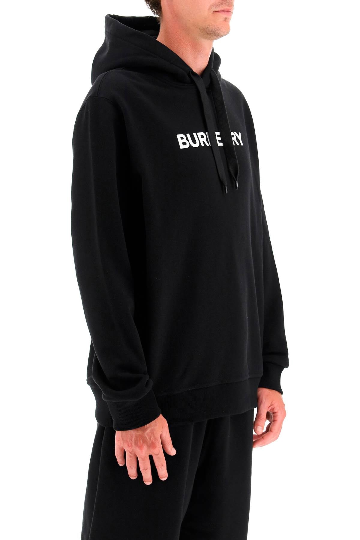 Burberry Ansdell Logo Print Cotton Hoodie image 1