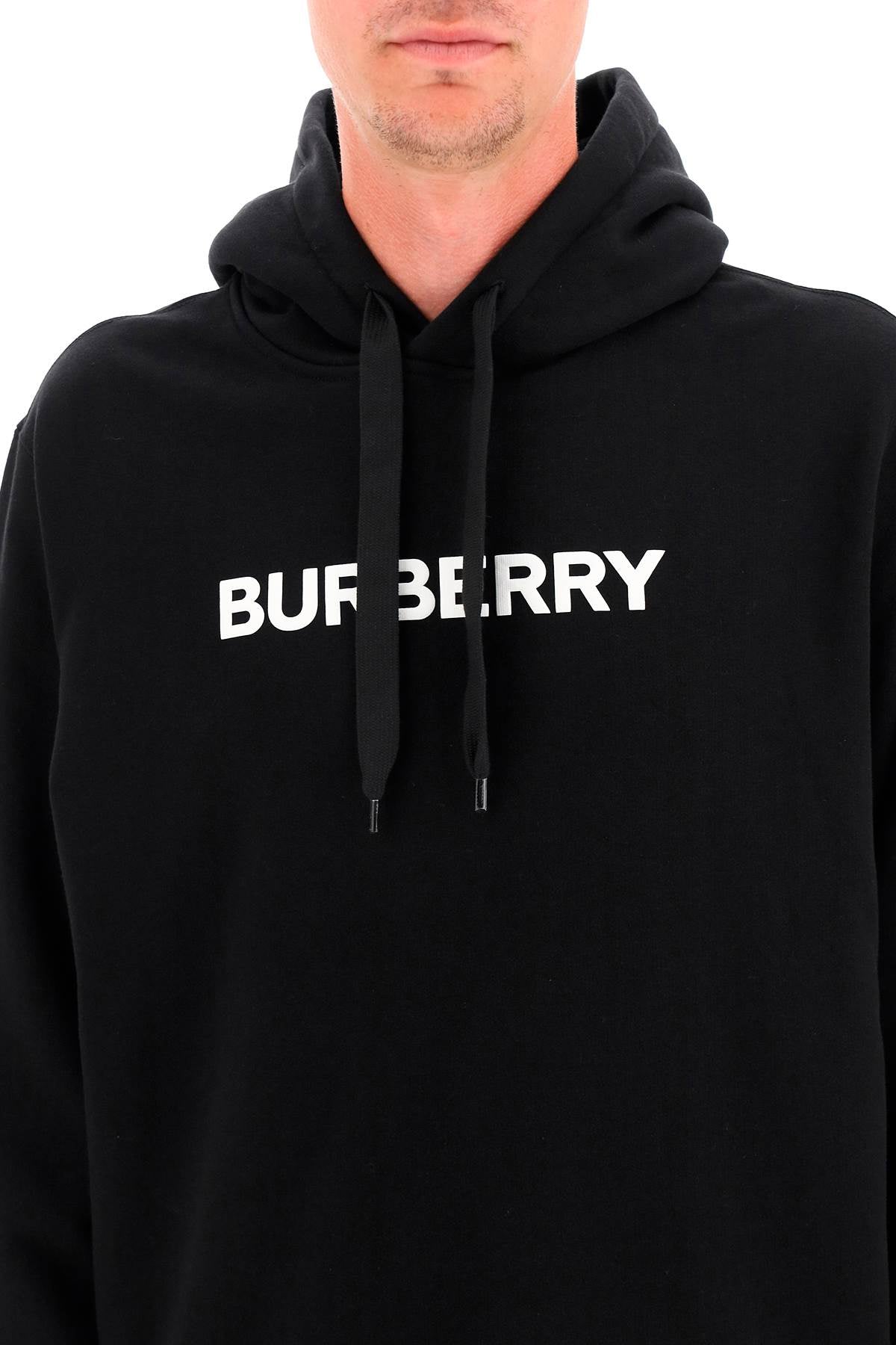 Burberry Ansdell Logo Print Cotton Hoodie image 3