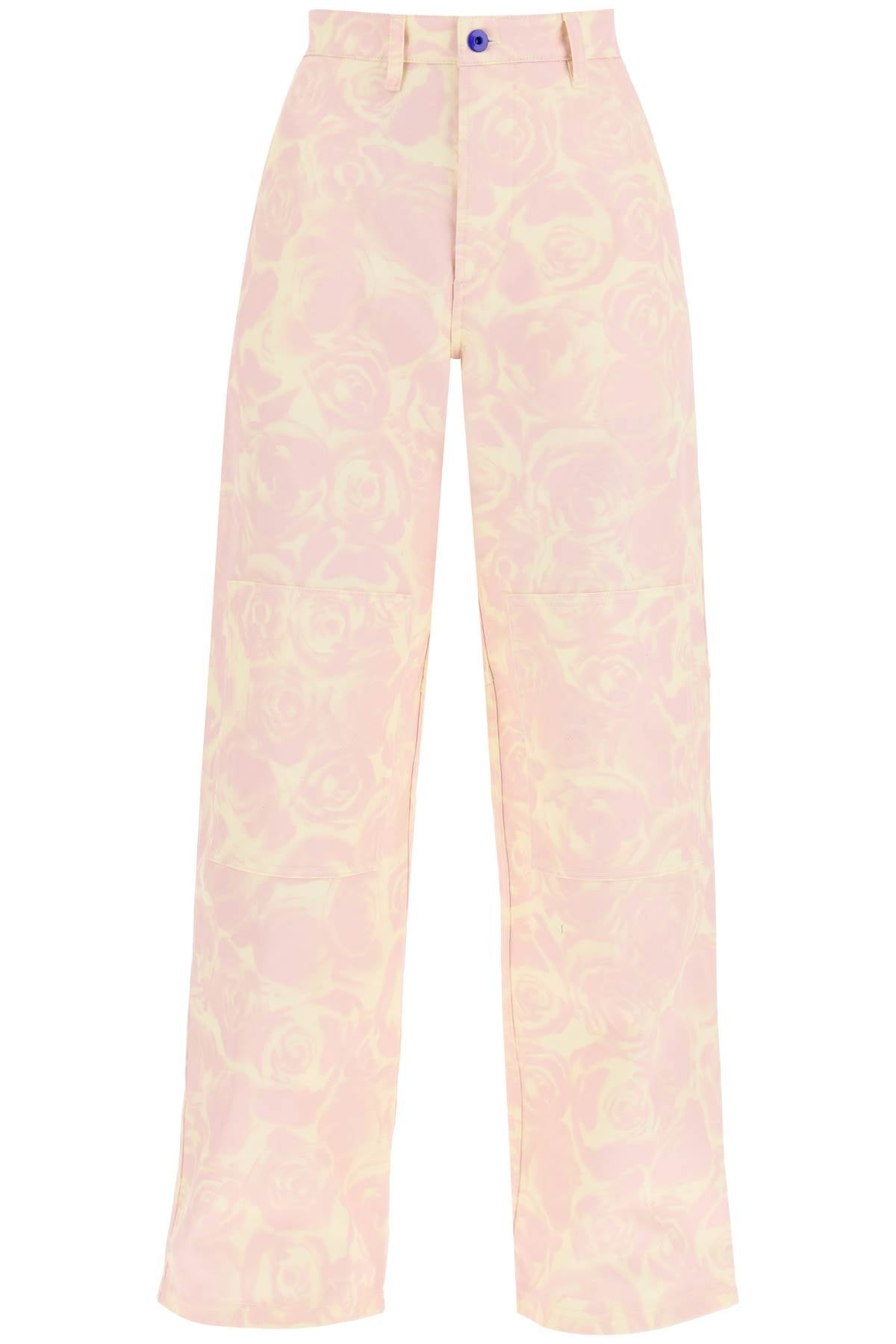 Burberry "rose print canvas workwear pants" image 0