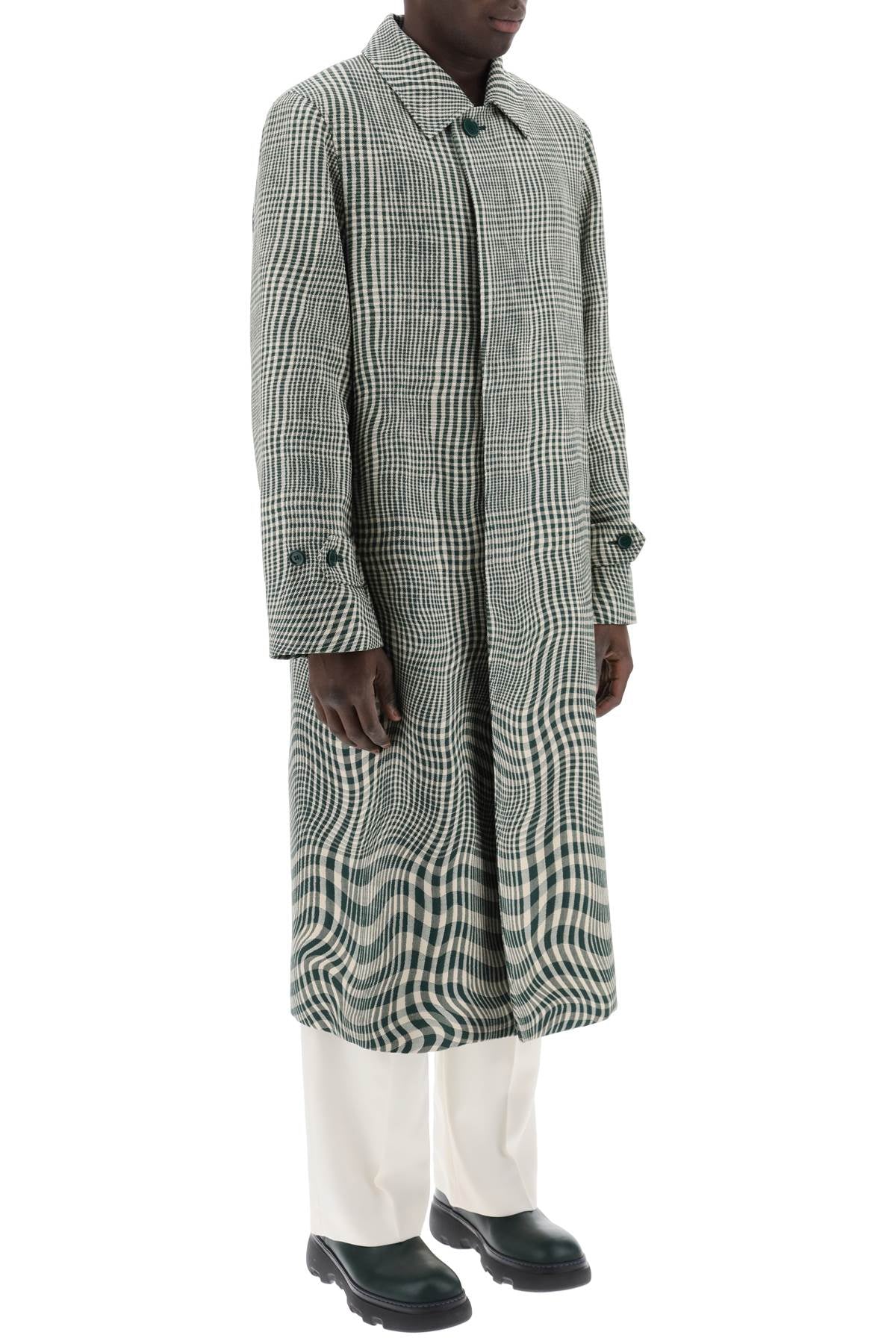 Burberry houndstooth car coat with image 1