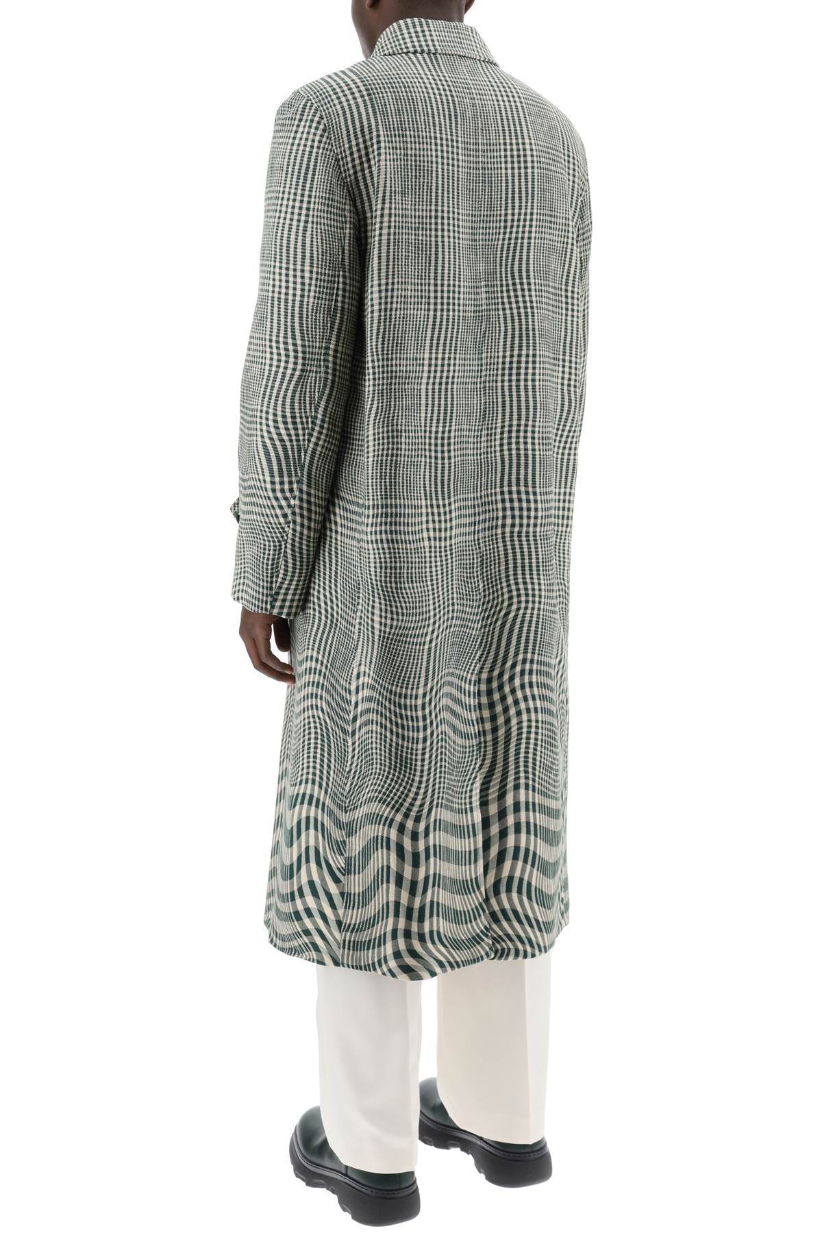 Burberry houndstooth car coat with image 2