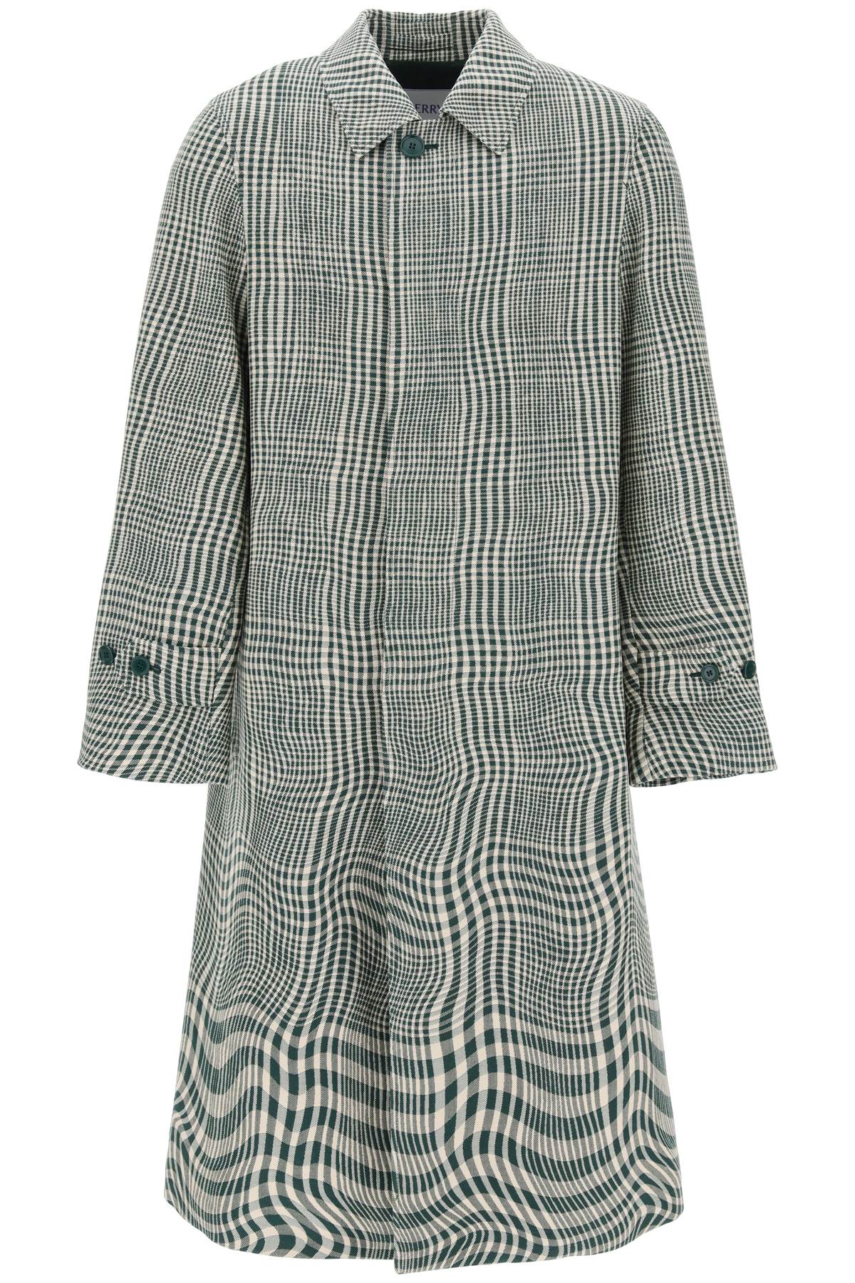 Burberry houndstooth car coat with image 0