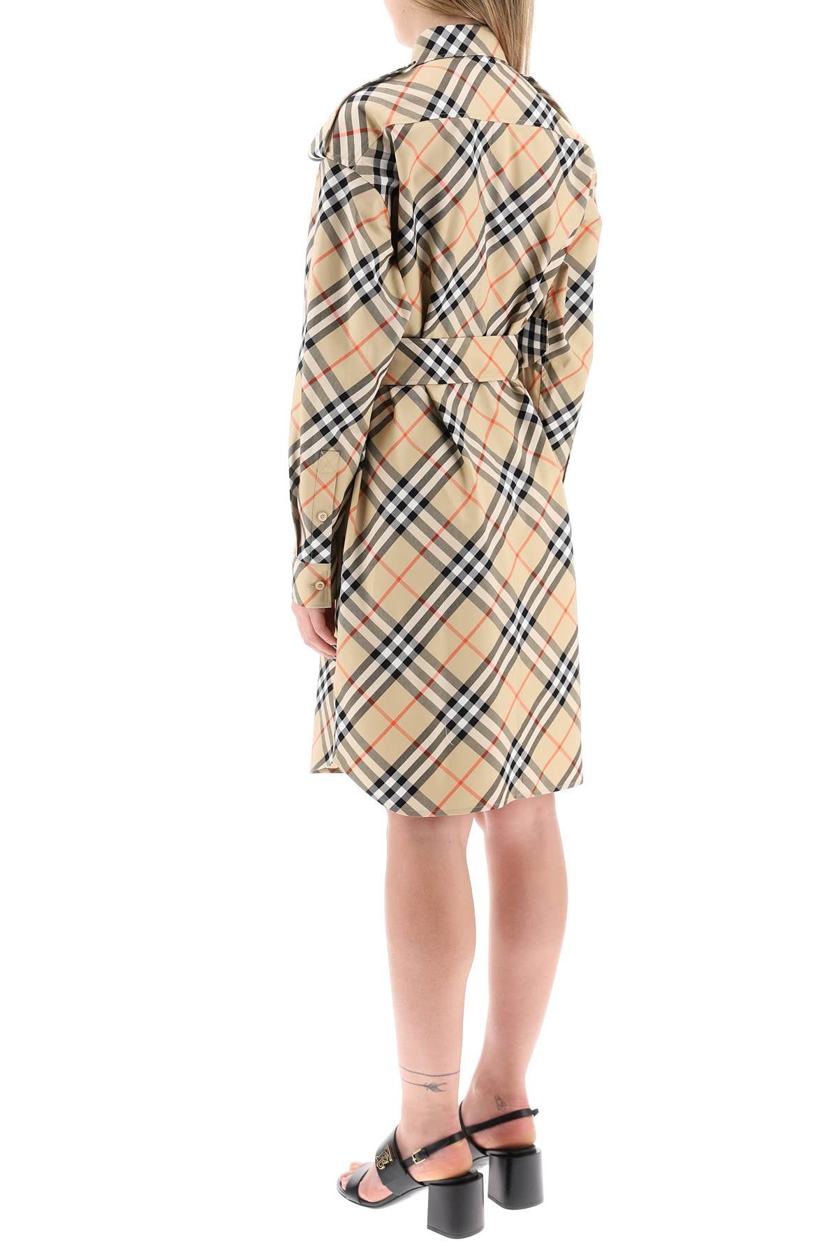 Burberry Organic Cotton Check Shirt Dress image 2