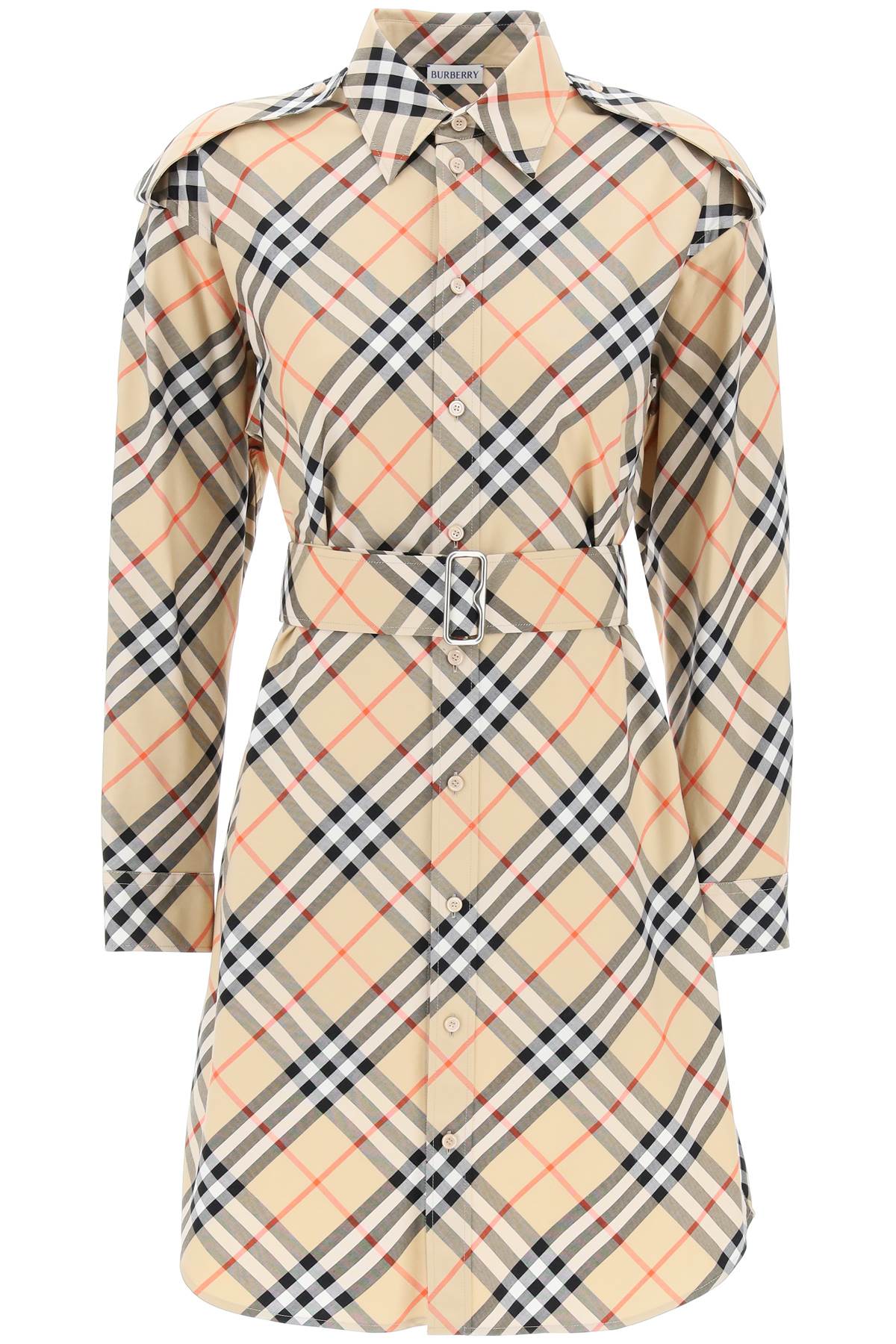 Burberry Organic Cotton Check Shirt Dress image 0