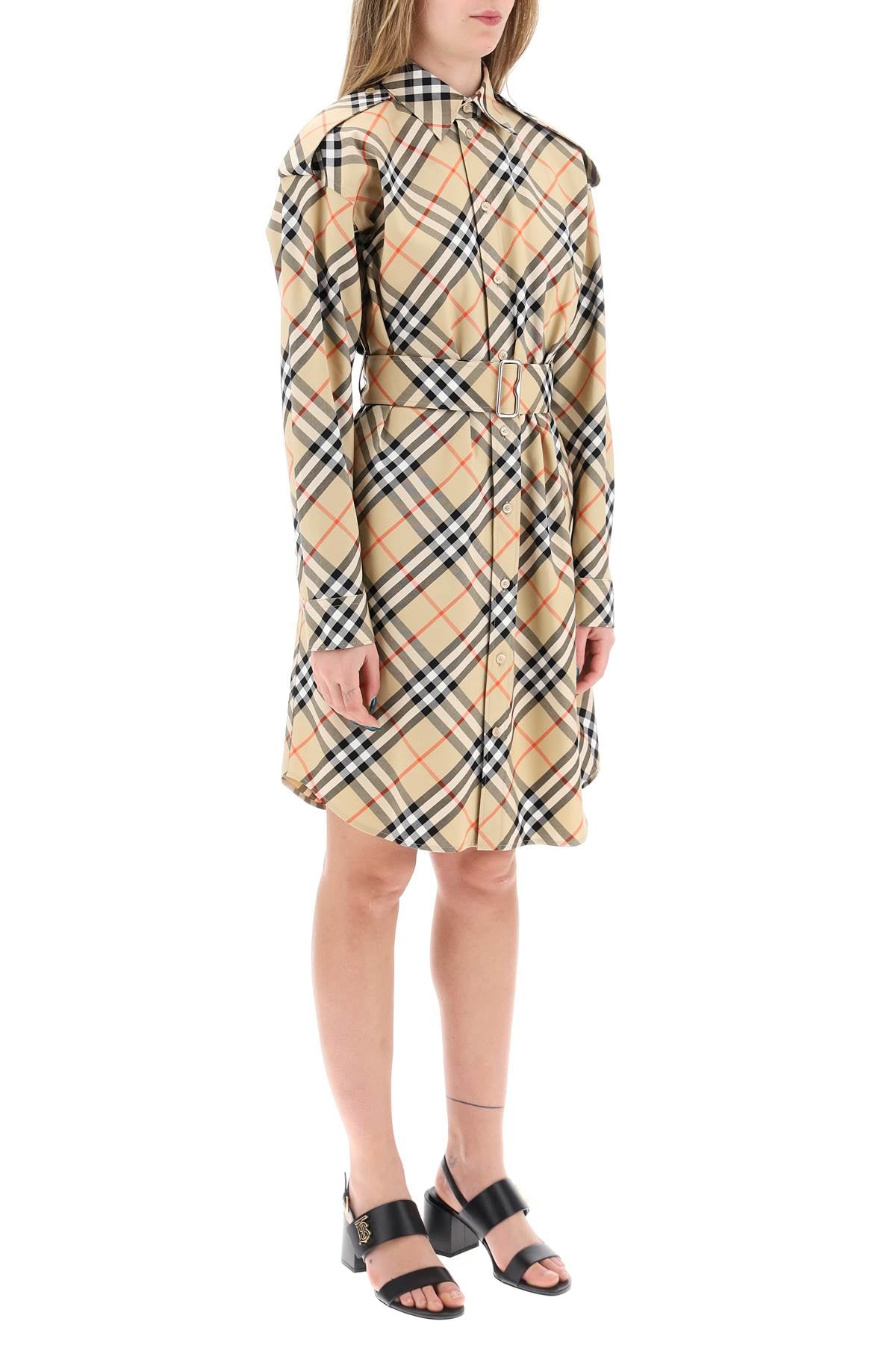 Burberry Organic Cotton Check Shirt Dress image 1