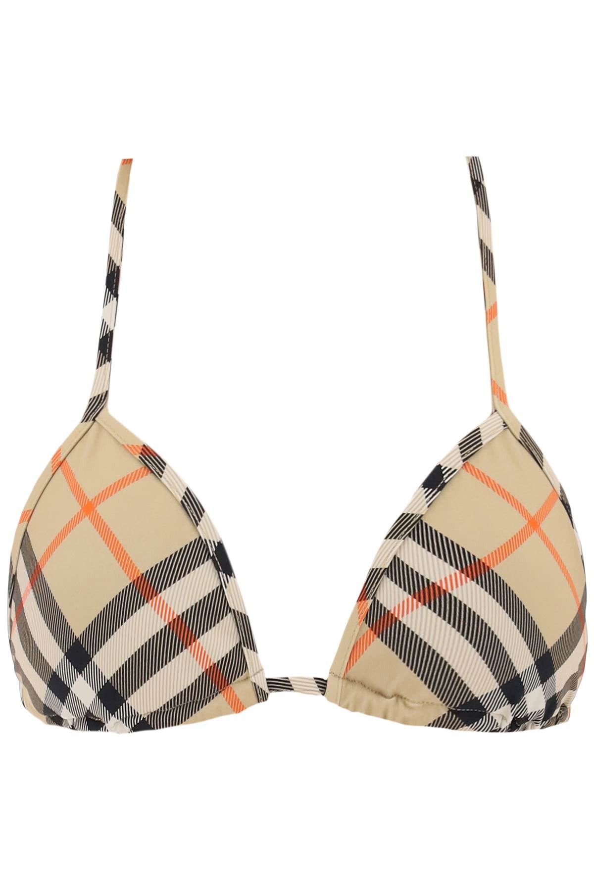 Burberry Checked Triangle Bikini Top image 0