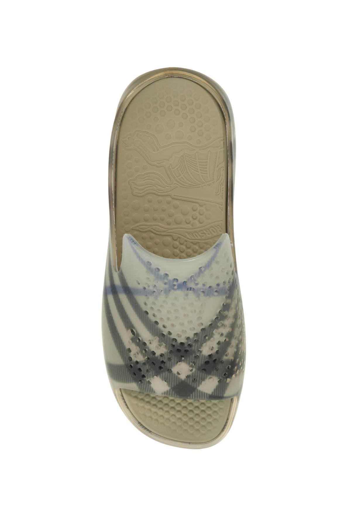 Burberry Checkered Stingray Rubber Slides image 1