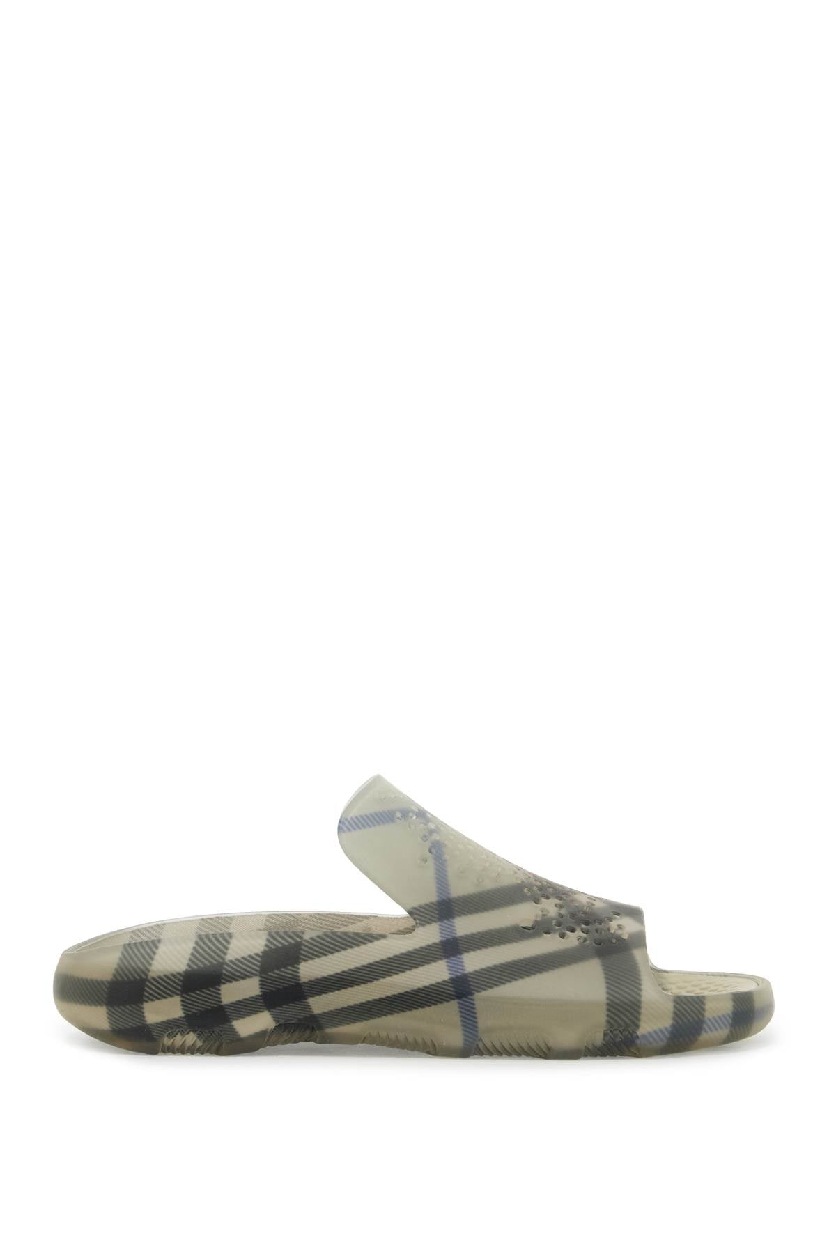 Burberry Checkered Stingray Rubber Slides image 0