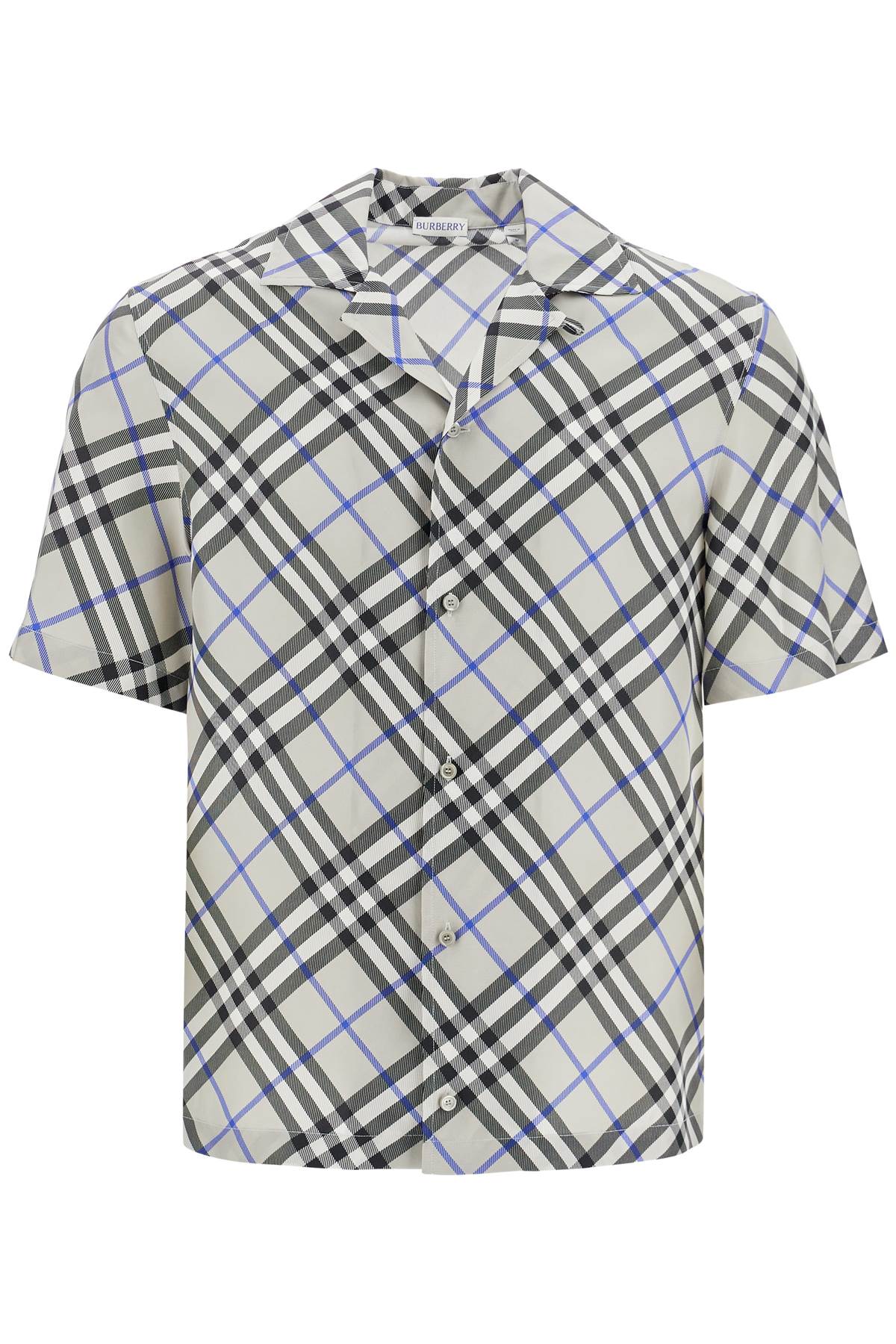 Burberry Check Silk Shirt - Oversized Fit image 0