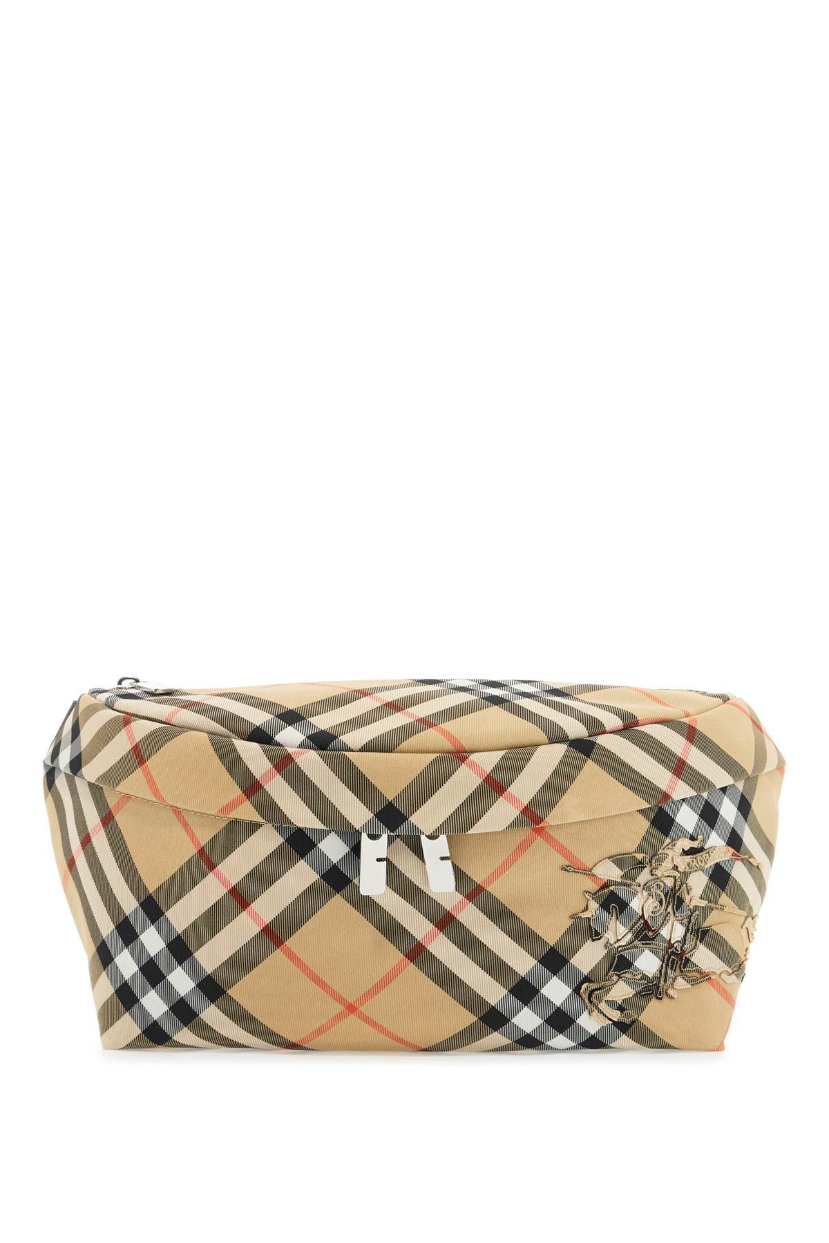 Burberry Check Marsupial Bag with Equestrian Knight Applique image 0