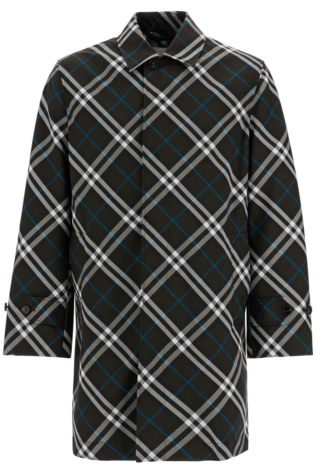 Burberry ered\n\n'checkered nylon car coat image 0