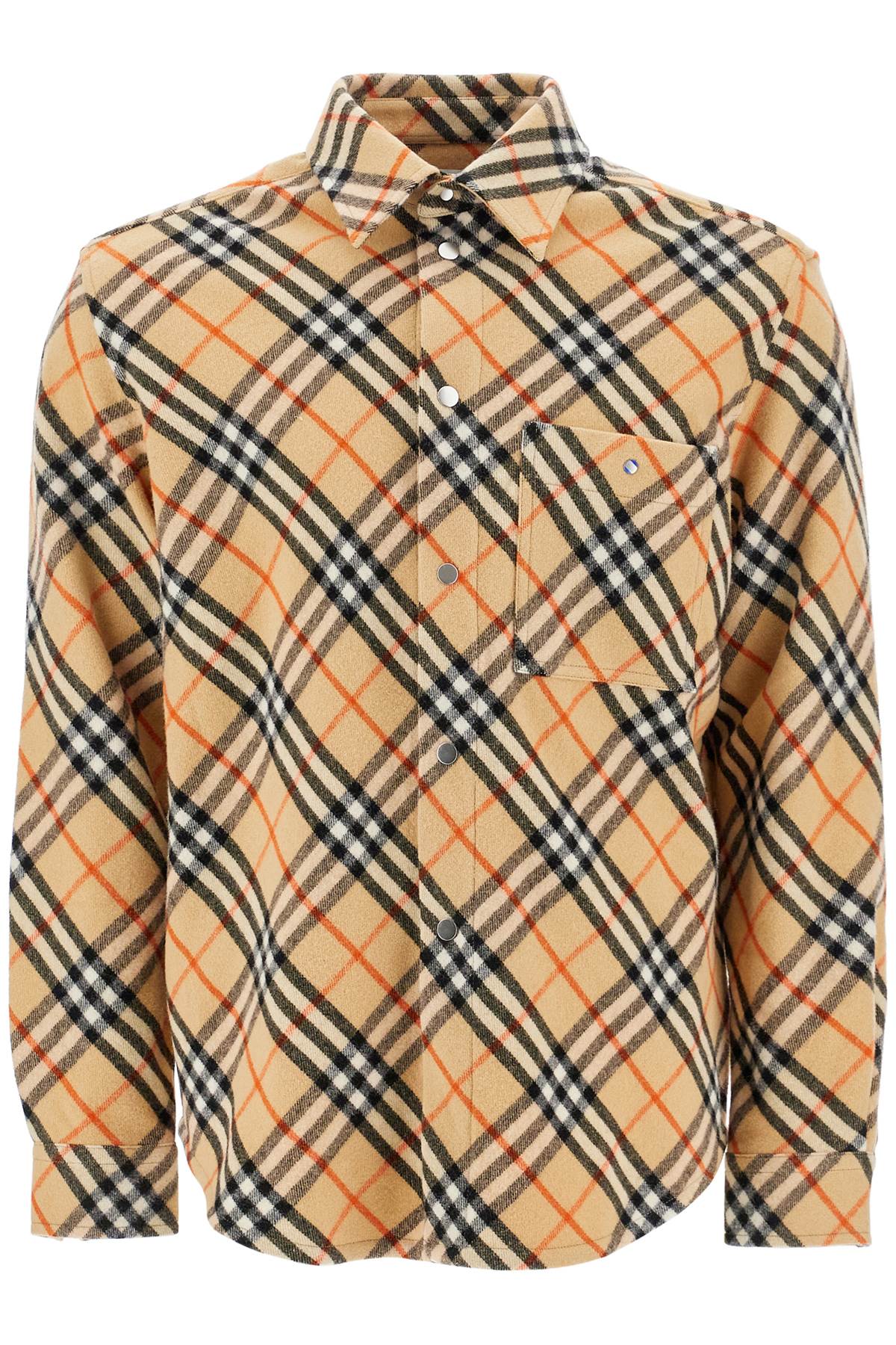 Burberry Check Wool Overshirt image 0