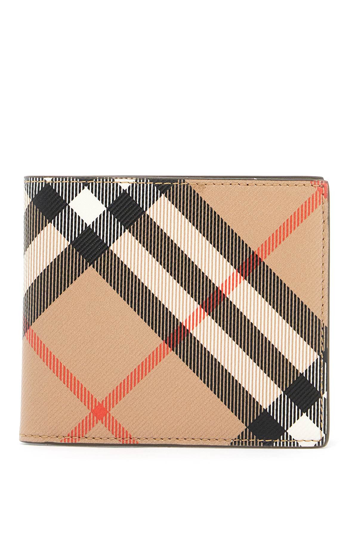 Burberry book wallet in coated canvas bi-fold design image 0