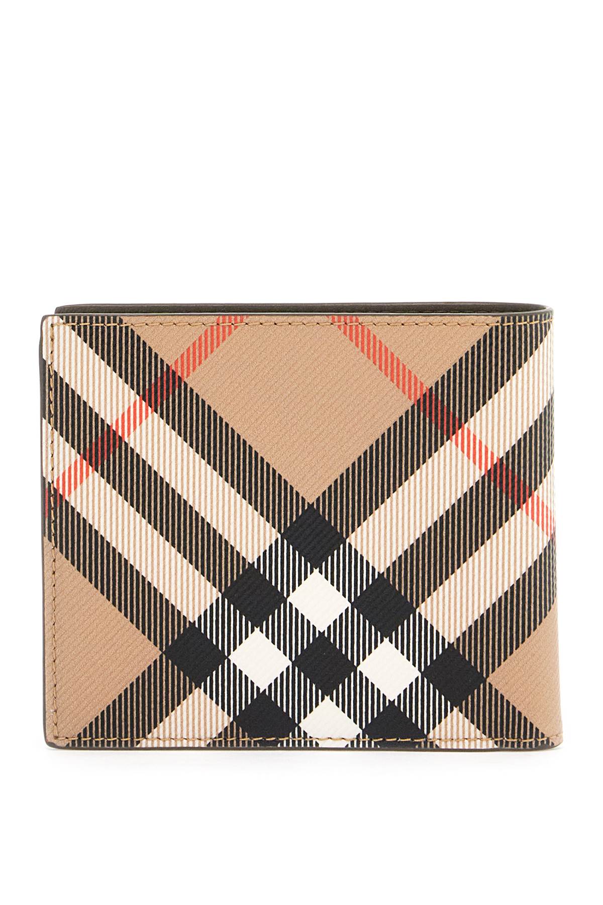 Burberry book wallet in coated canvas bi-fold design image 2