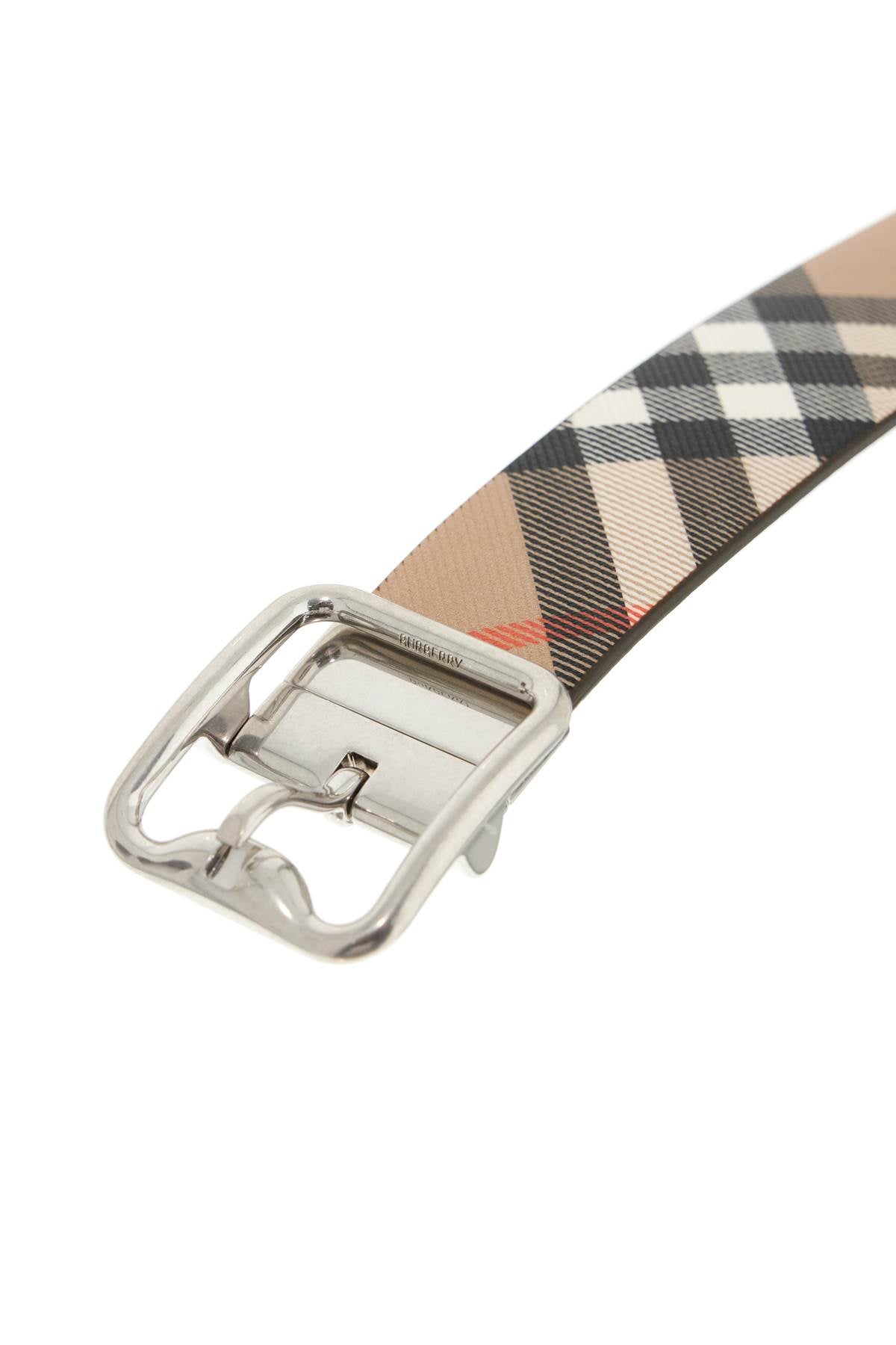 Burberry reversible b buckle check belt image 2