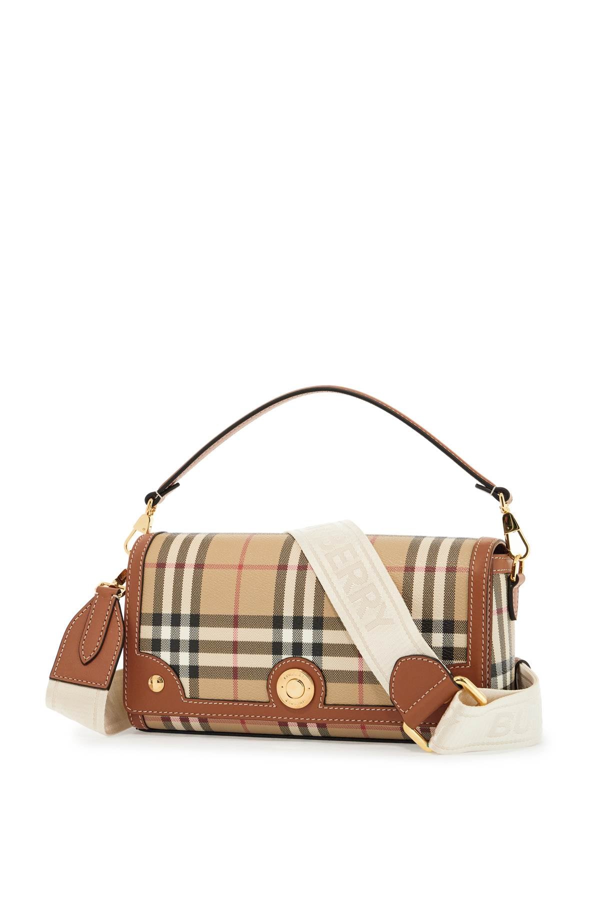 Burberry Check-Pattern Leather Shoulder Bag image 2