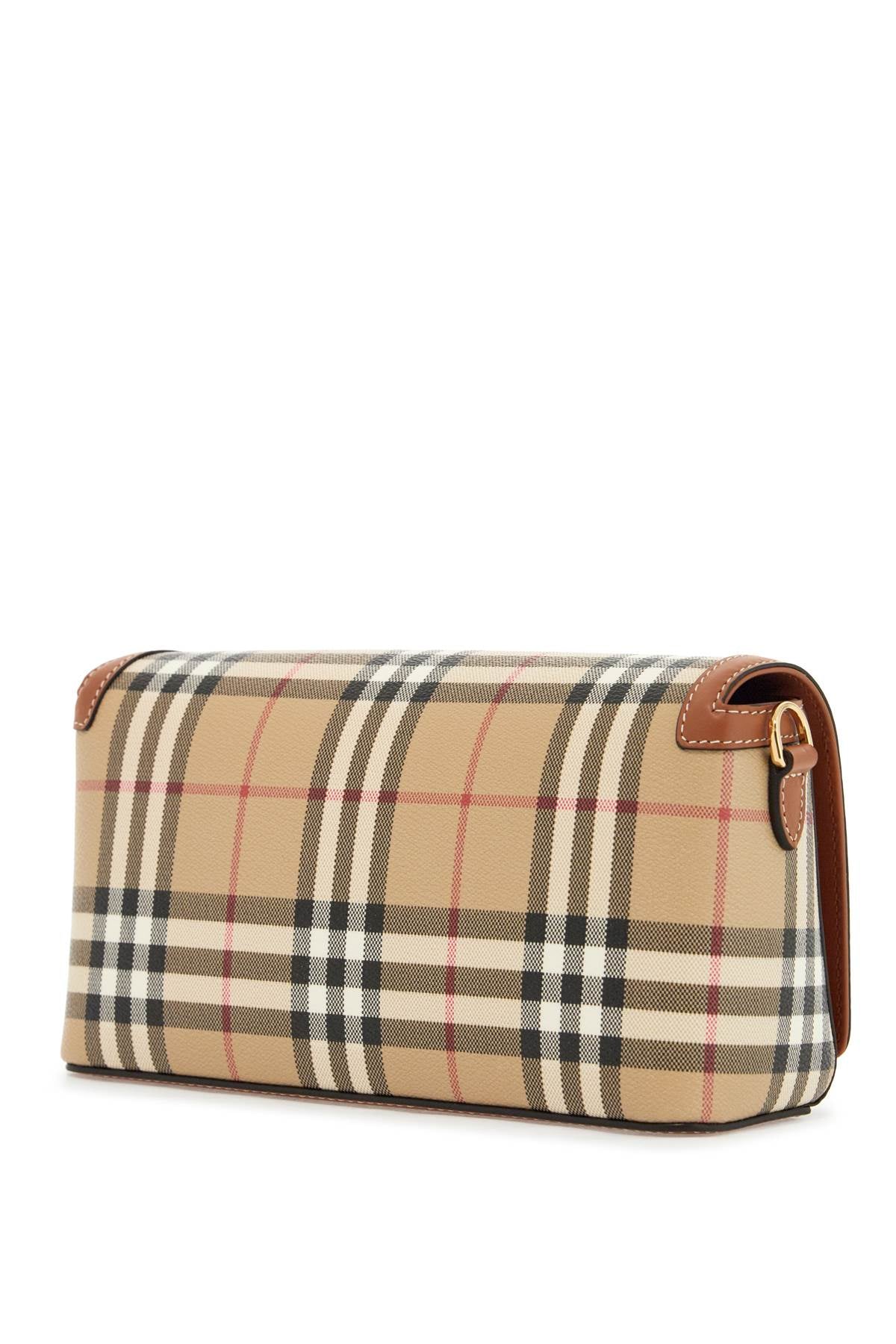 Burberry Check-Pattern Leather Shoulder Bag image 1