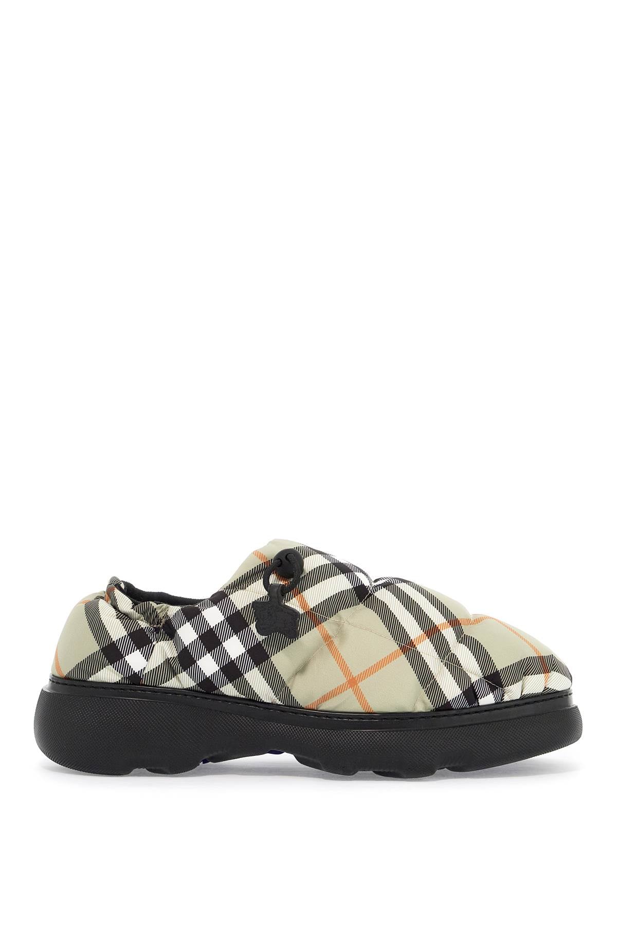 Burberry nylon check mules pillow for image 0