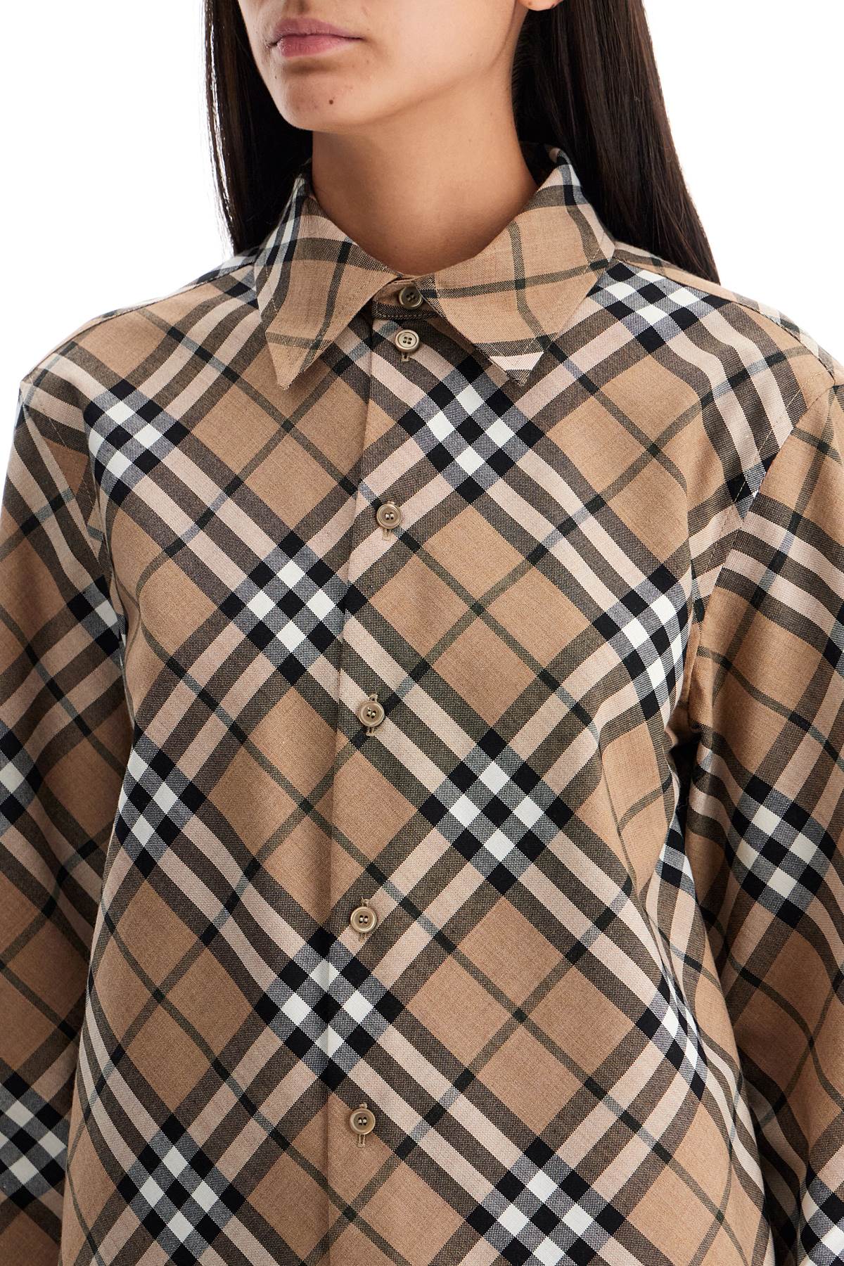 Burberry ered wool blend shirt image 3