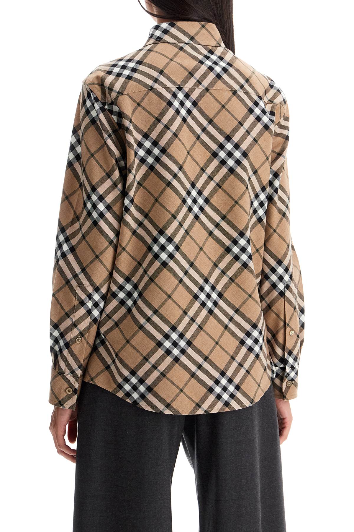 Burberry ered wool blend shirt image 2