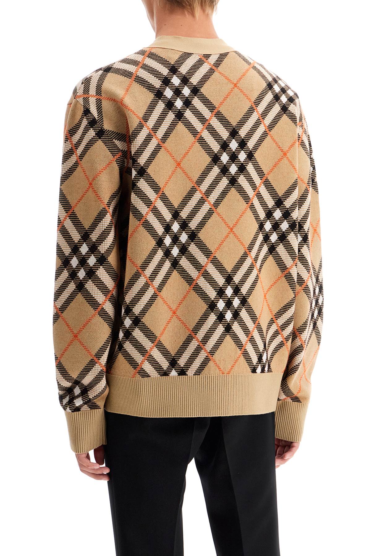 Burberry ered wool and mohair cardigan sweater image 2