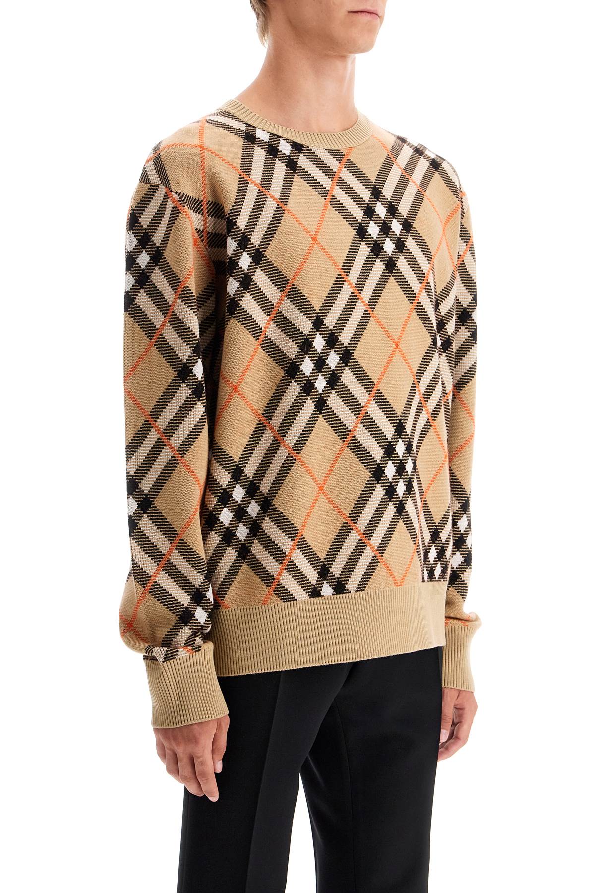 Burberry ered wool and mohair pullover sweater image 1