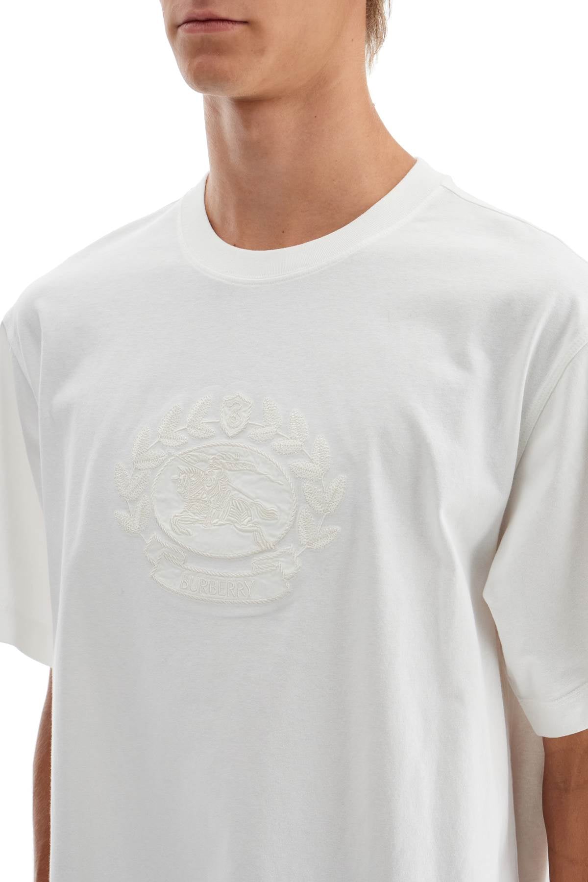 Burberry "ekd embroidered t-shirt image 3