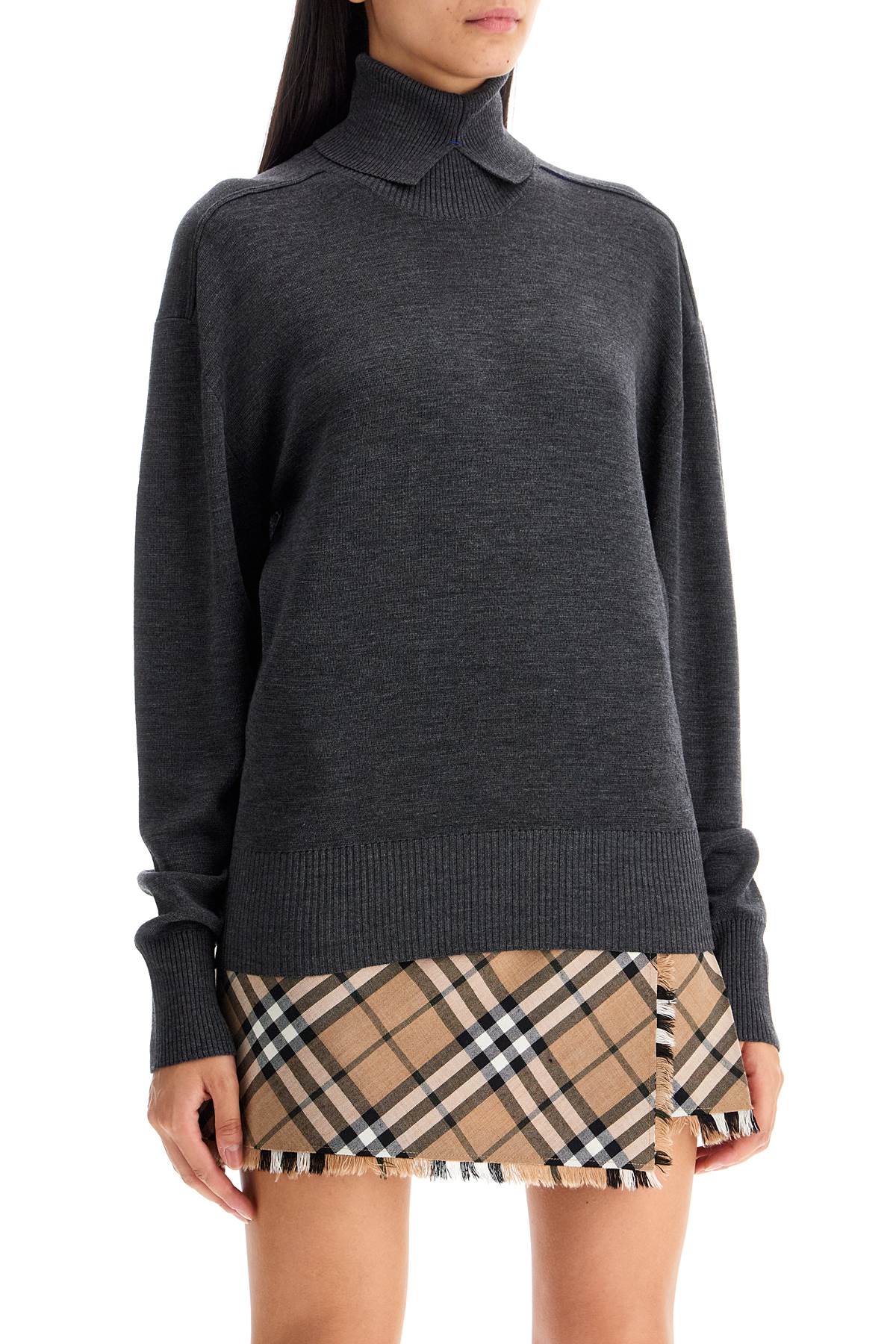 Burberry high-neck wool pullover sweater image 1