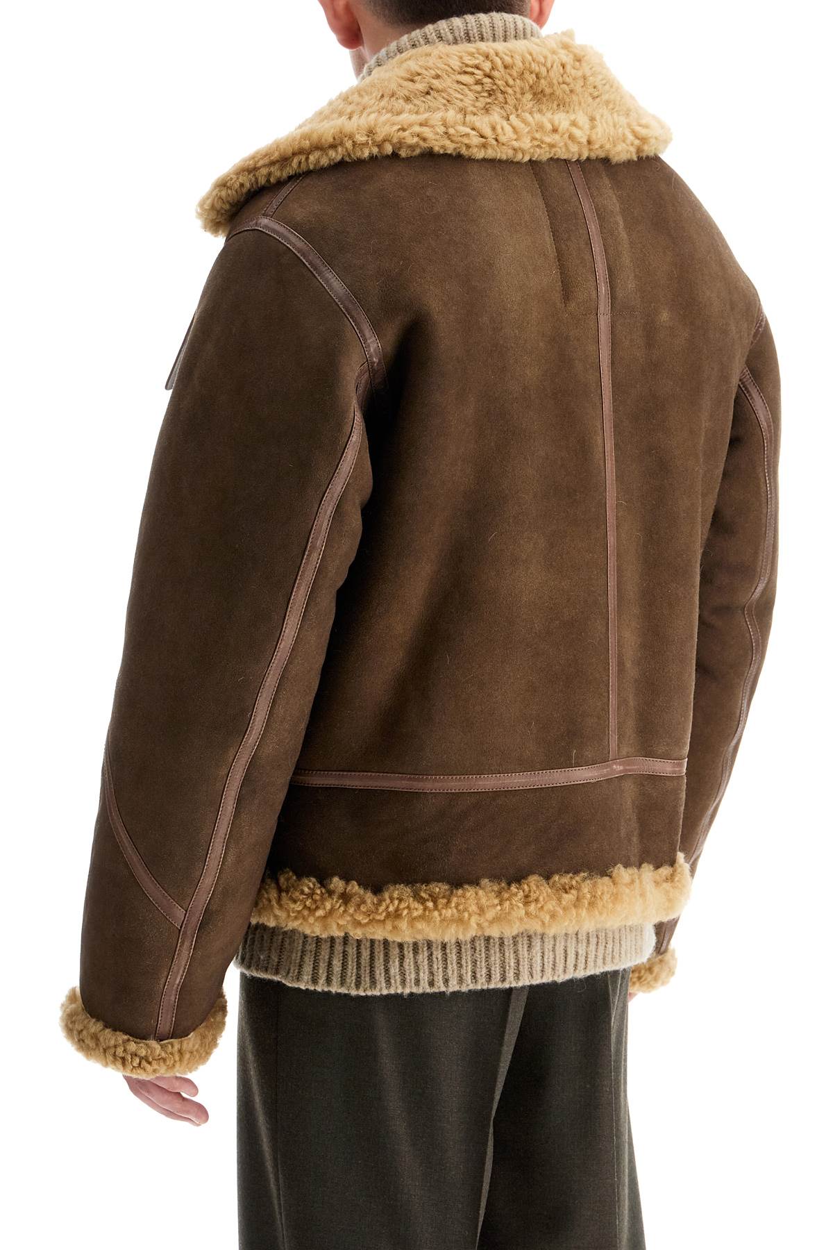 Burberry shearling aviator jacket for image 2