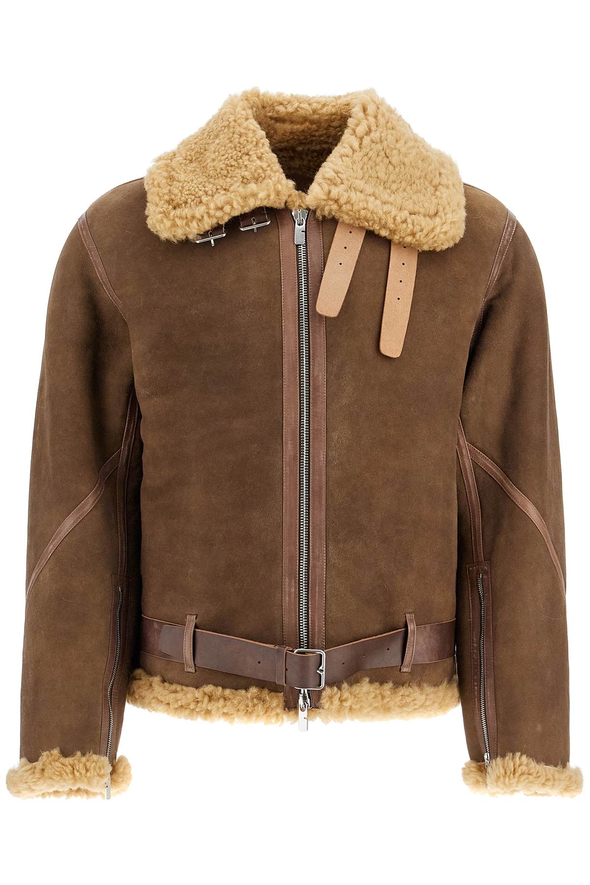 Burberry shearling aviator jacket for image 0