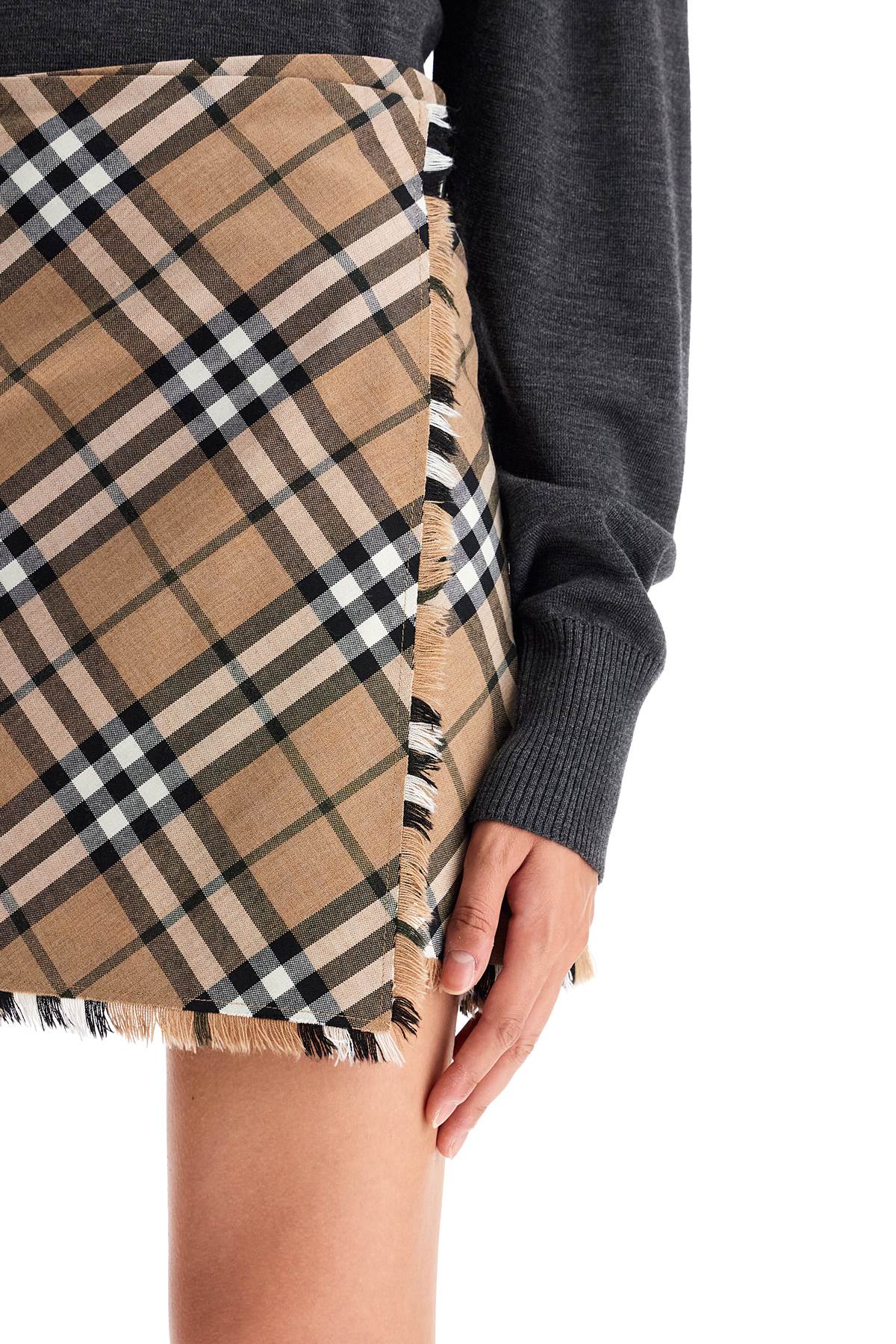 burberry check skirt with image 3