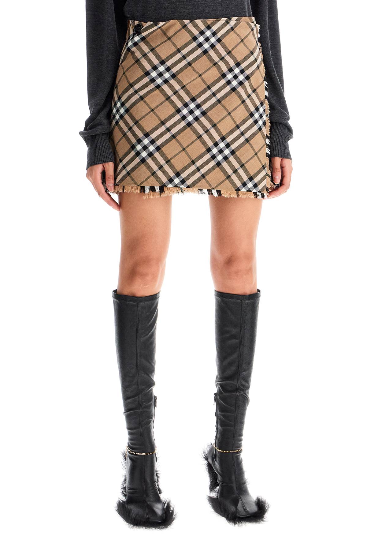 burberry check skirt with image 1