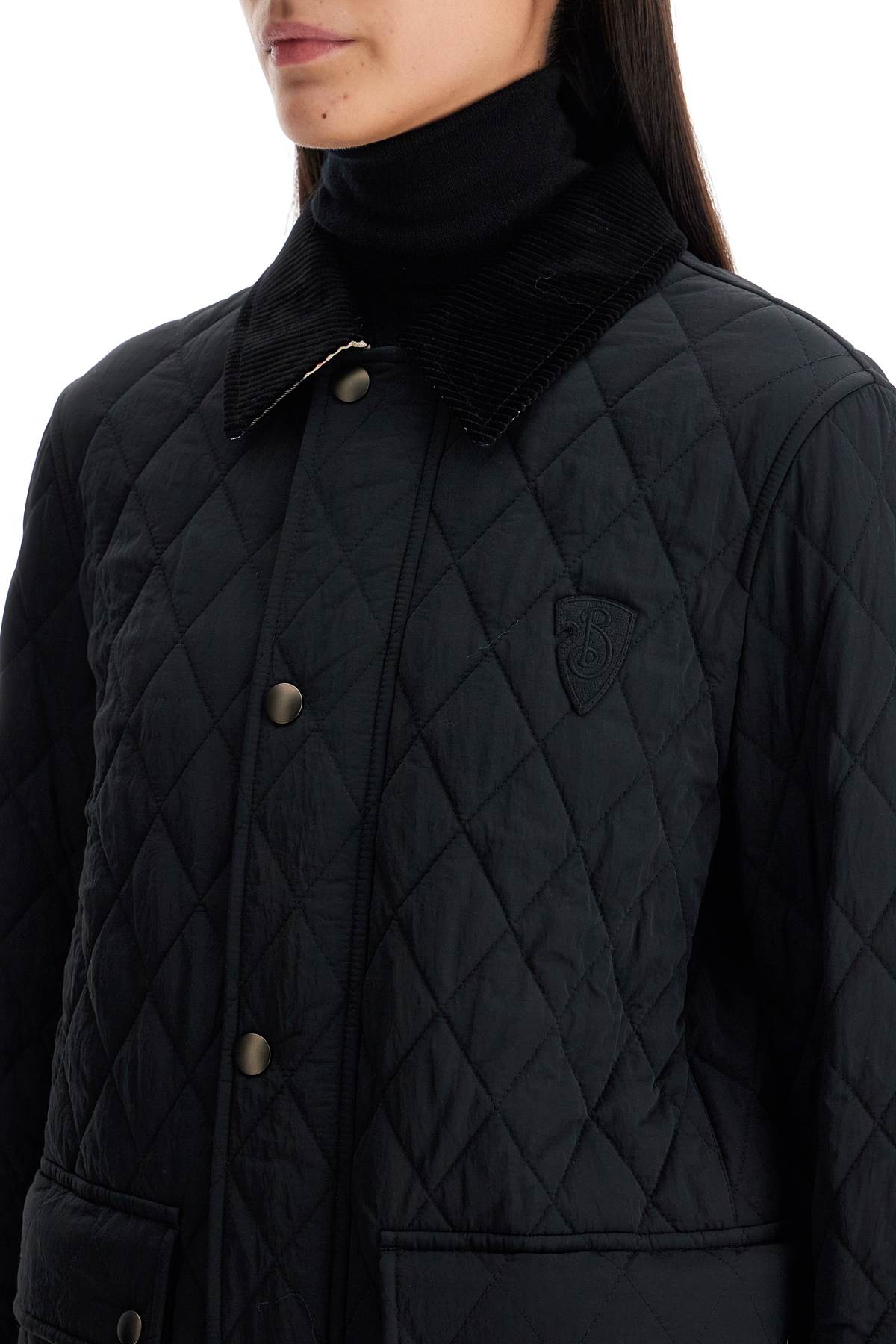 Burberry B Shield Diamond-Quilted Nylon Jacket image 3