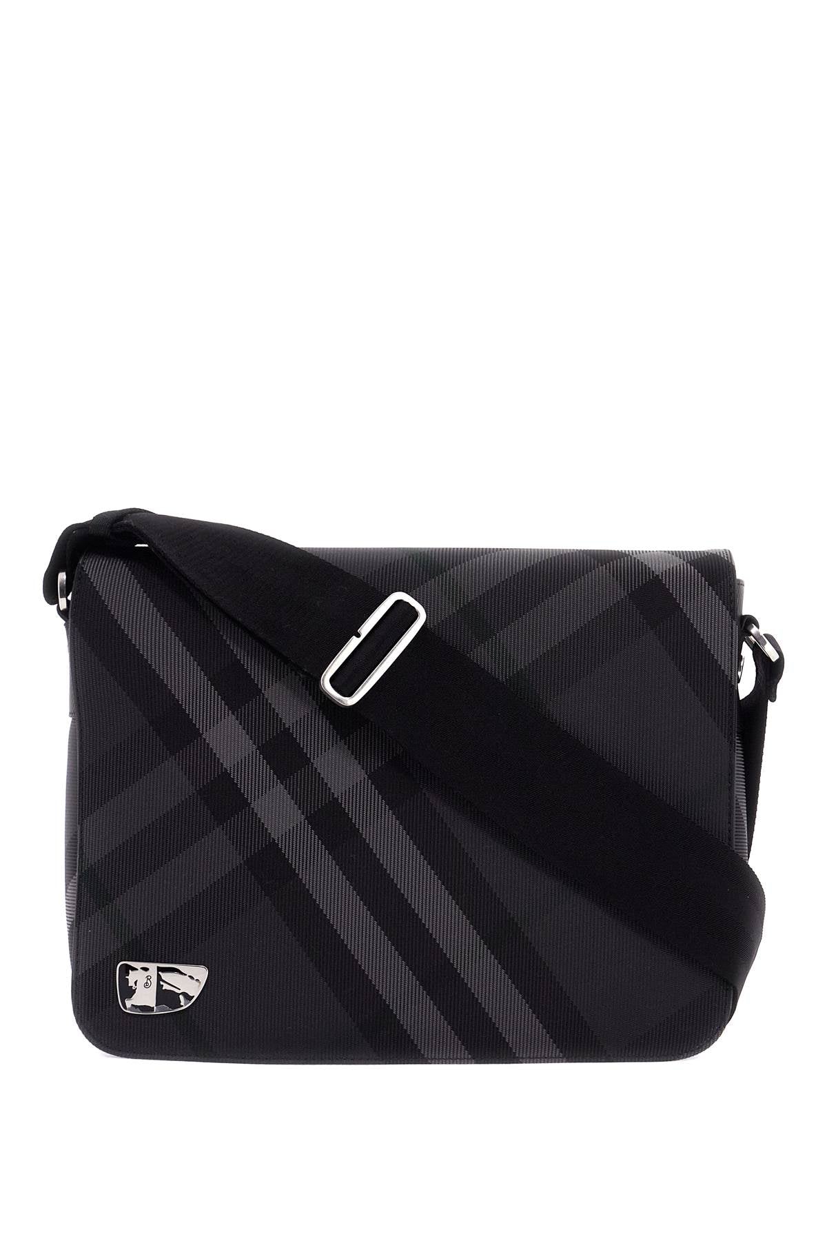 Burberry Checkered Nylon Messenger Bag image 0