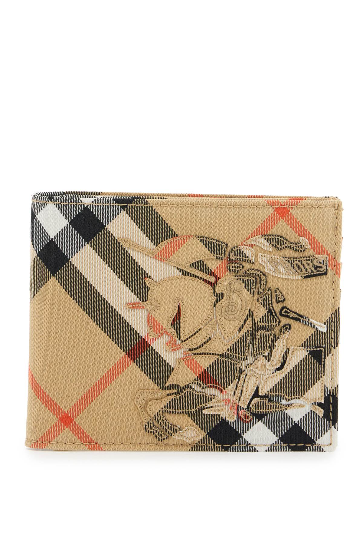 Burberry Check Bi-Fold Wallet with EKD Applique image 0