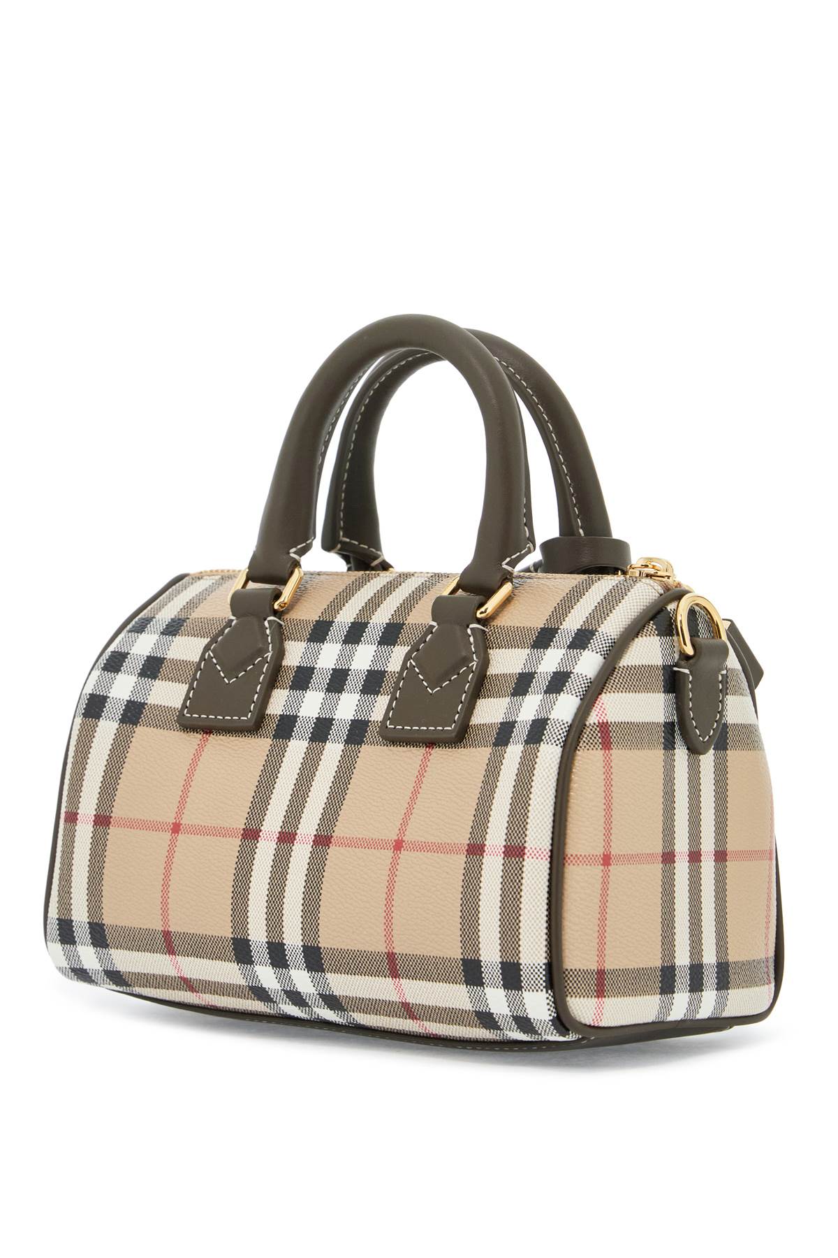 Burberry Mini Checkered Bowling Bag image 1