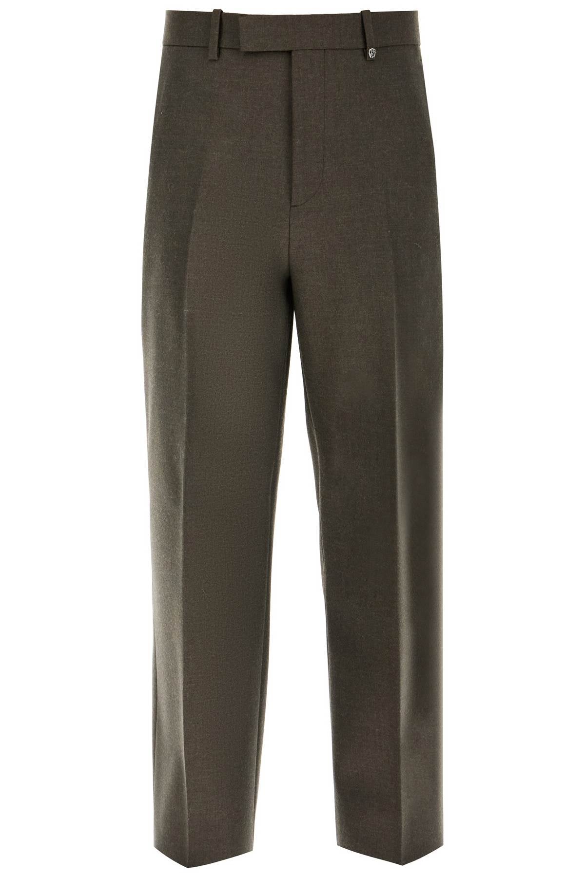 Burberry Wool Twill Straight-Leg Trousers image 0