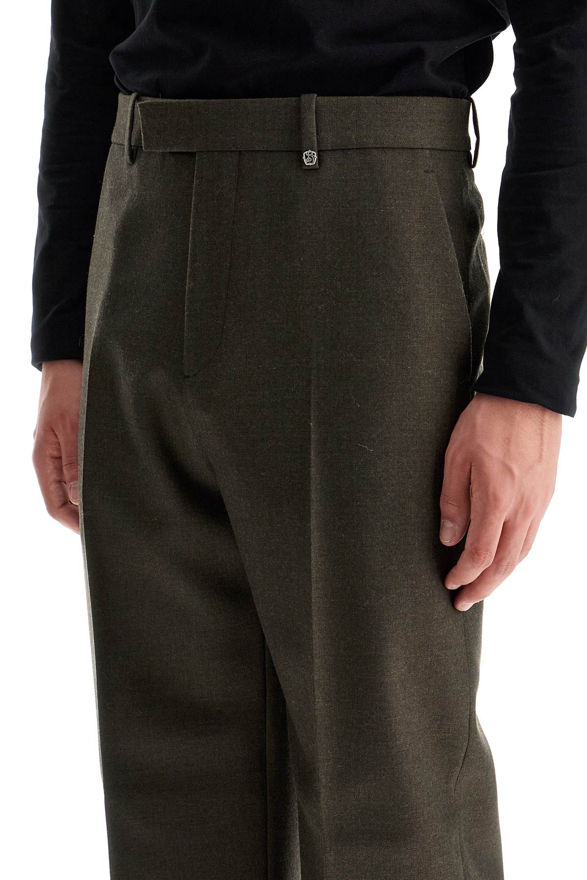 Burberry Wool Twill Straight-Leg Trousers image 3