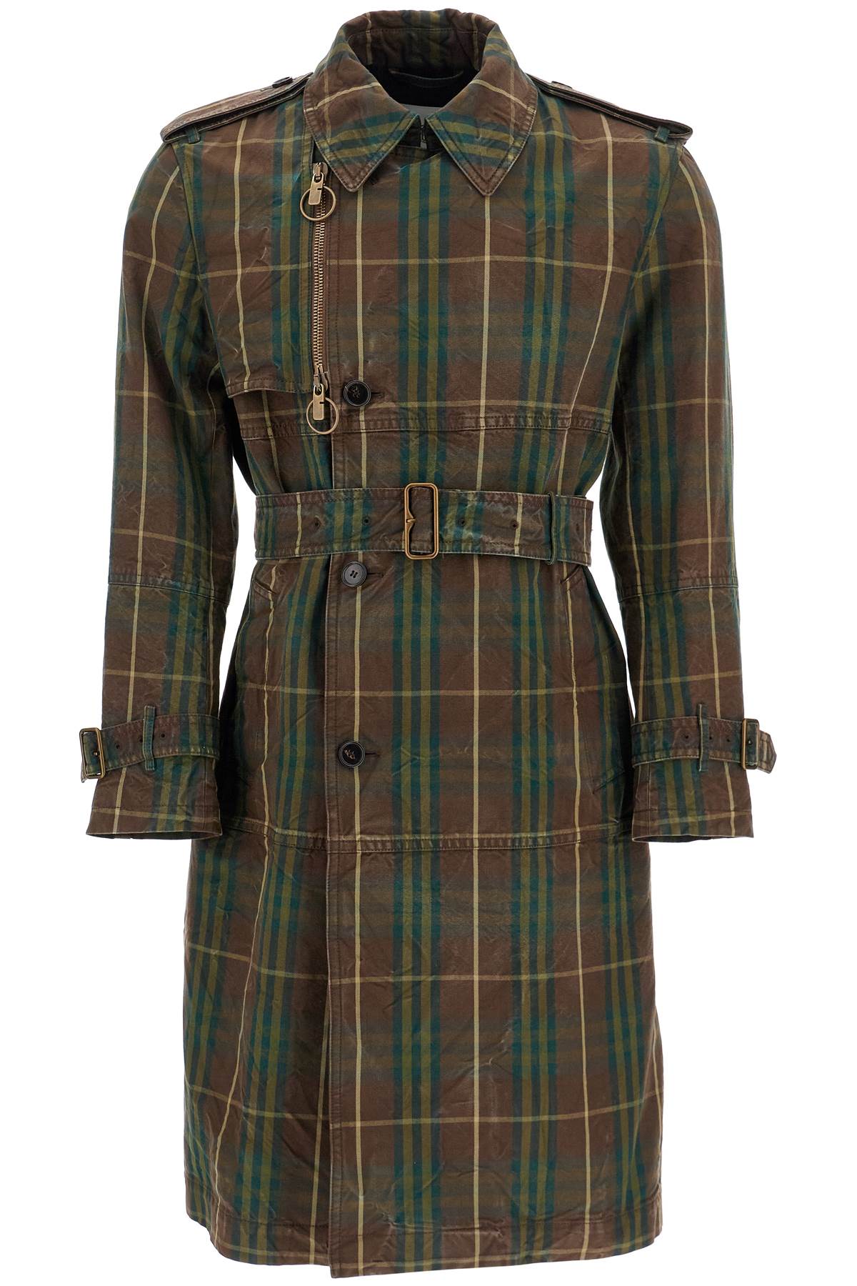 Burberry Check Double-Breasted Trench Coat image 0