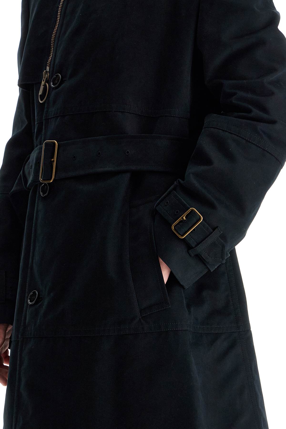 Burberry Double-Breasted Moleskin Trench Coat image 3