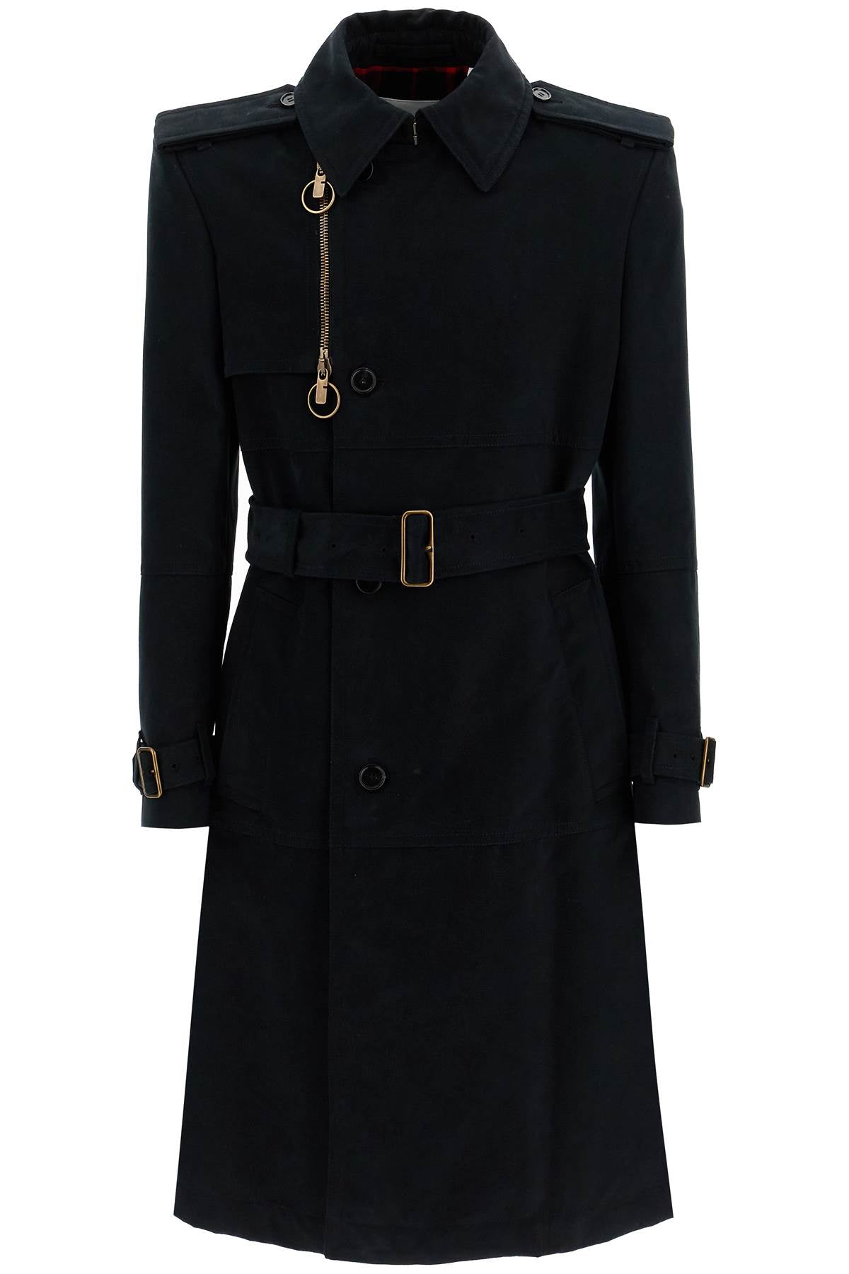 Burberry Double-Breasted Moleskin Trench Coat image 0