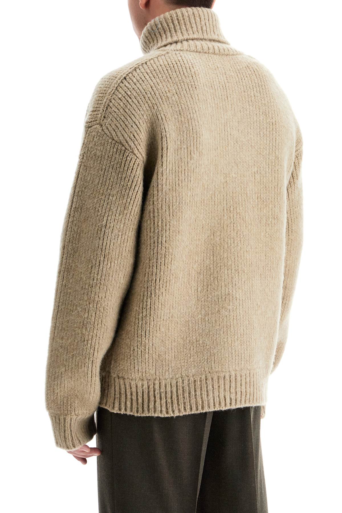 Burberry high-neck wool and cashmere pullover sweater image 2