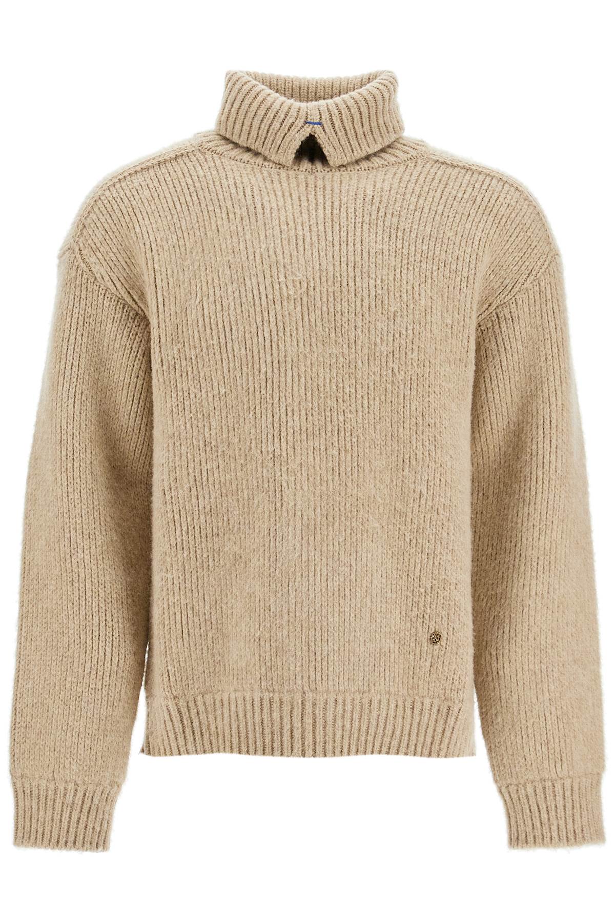 Burberry high-neck wool and cashmere pullover sweater image 0