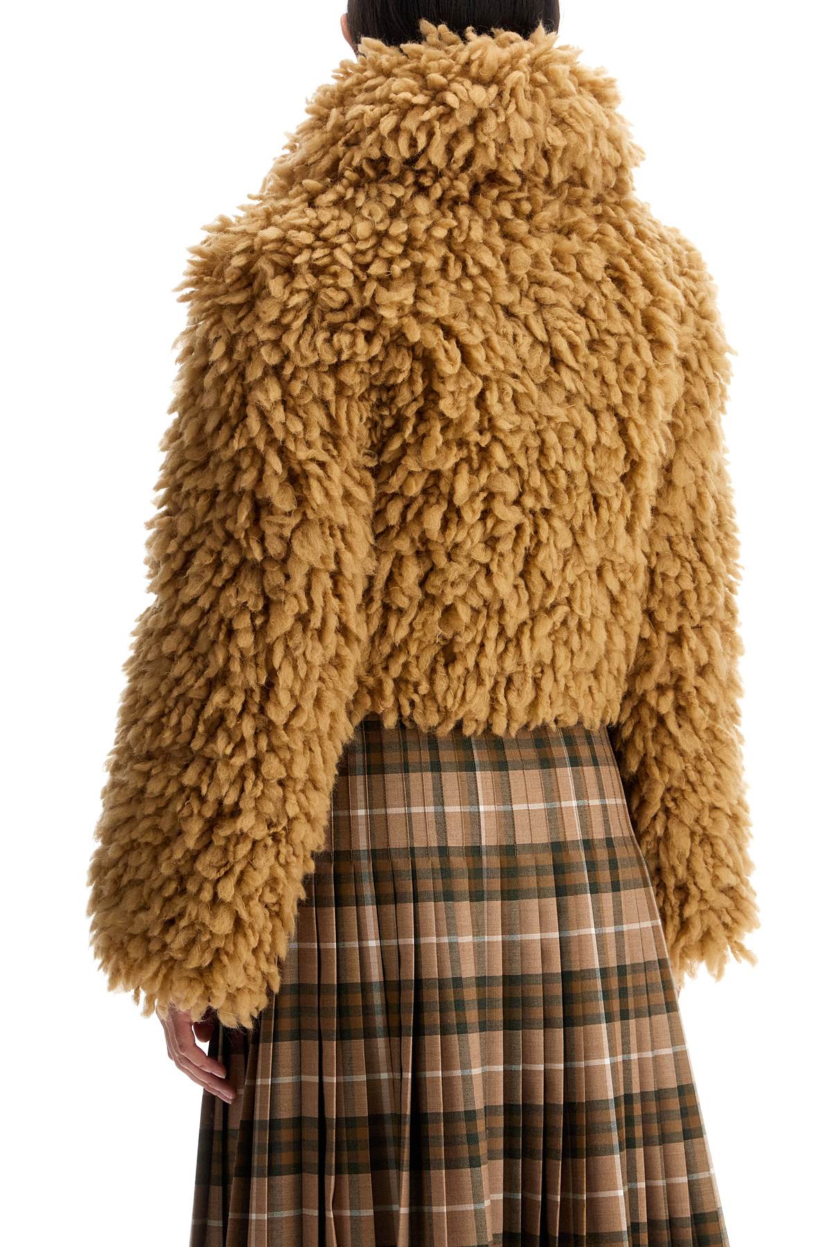 Burberry Cropped Faux Fur-Effect Jacket image 2