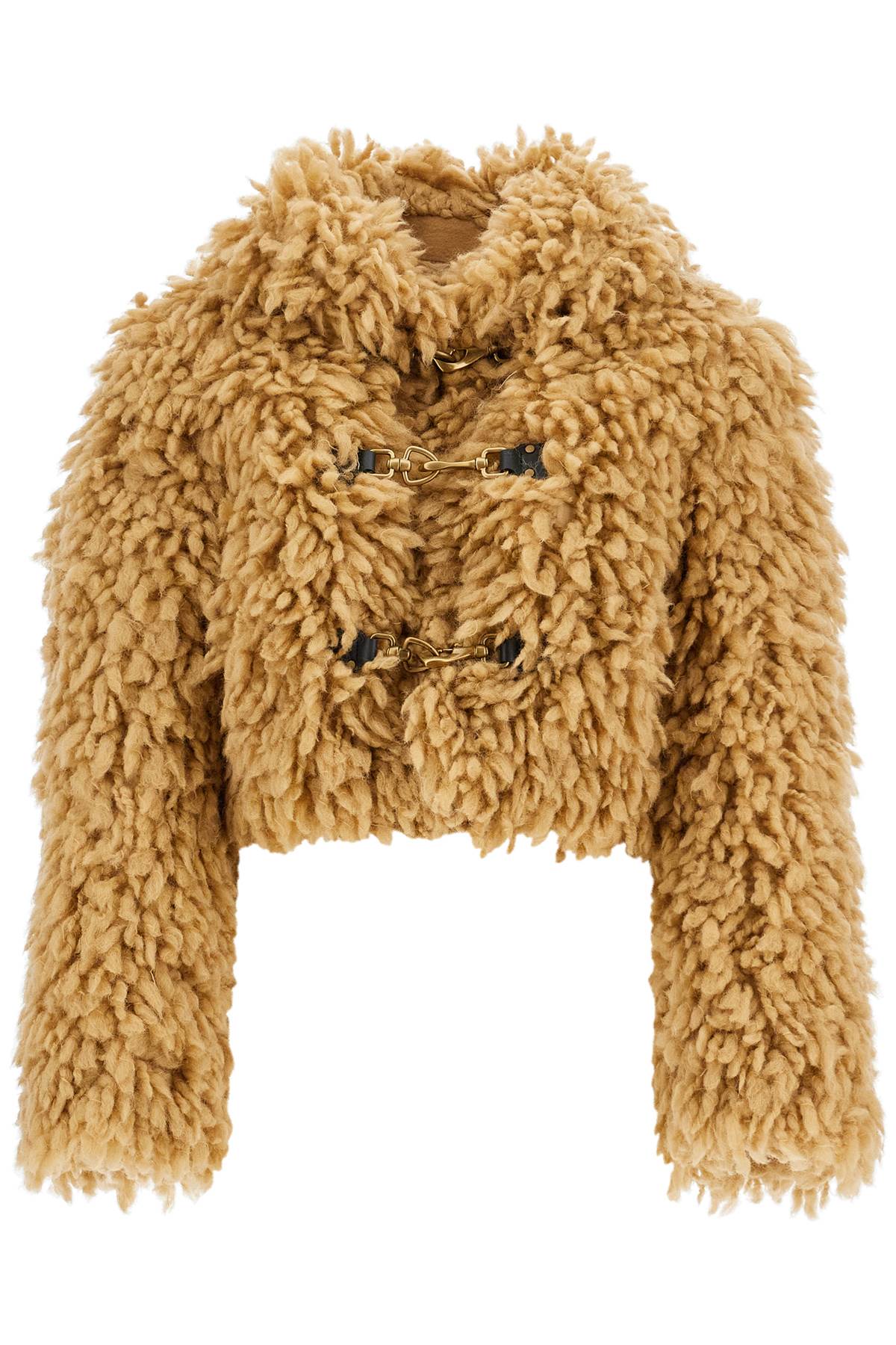 Burberry Cropped Faux Fur-Effect Jacket image 0