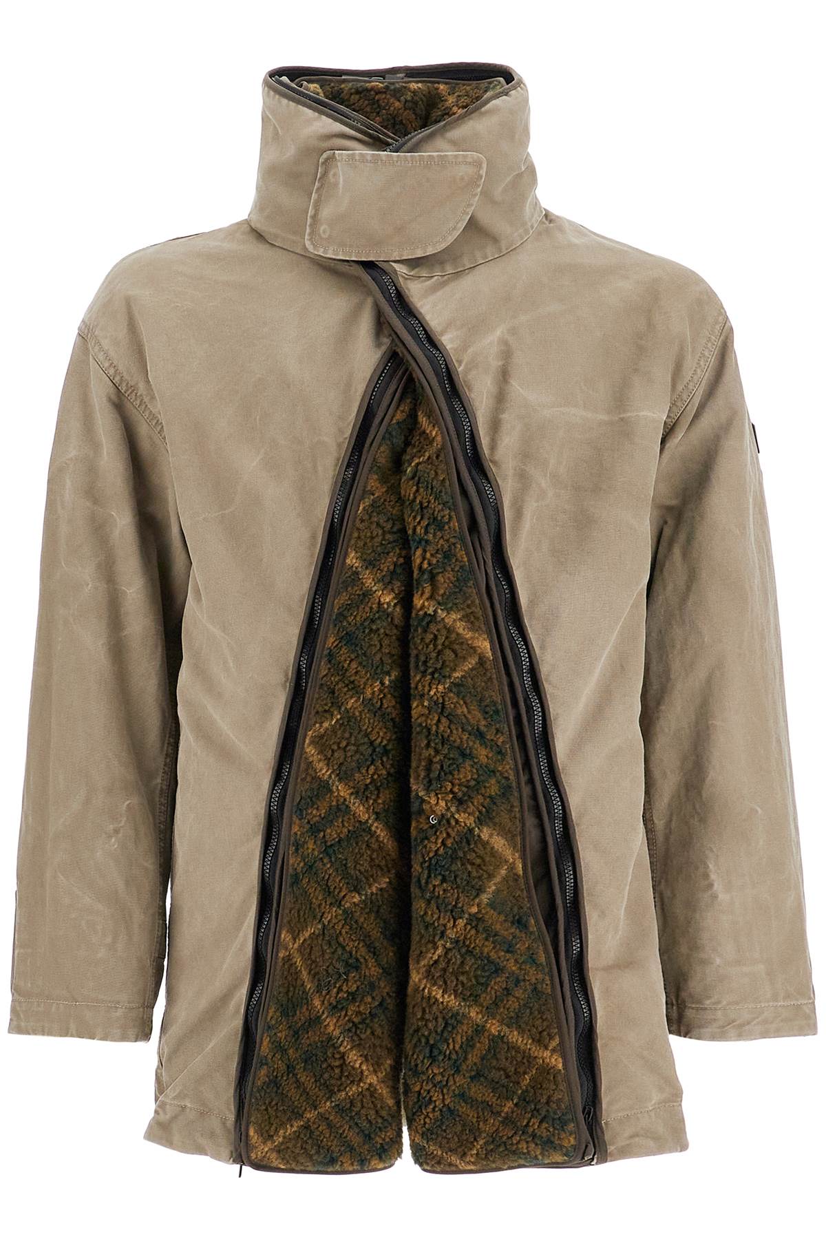 Burberry Detachable Cotton Parka with Removable Fleece Insert image 0