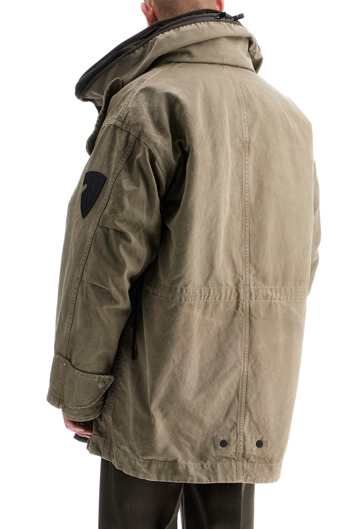 Burberry Detachable Cotton Parka with Removable Fleece Insert image 2